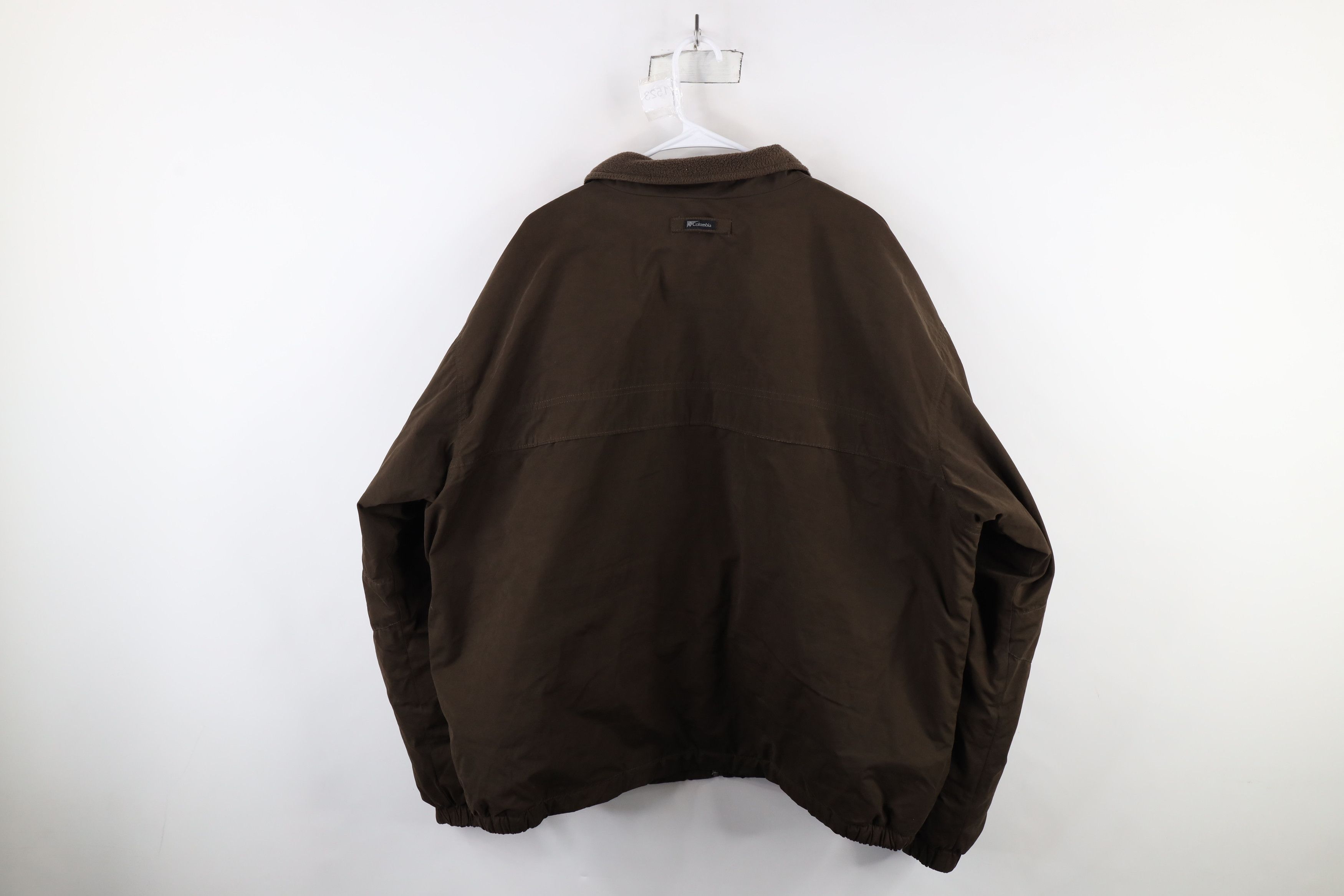 Columbia × Vintage Vintage Columbia Spell Out Fleece Lined Bomber Jacket Brown Size US XXL / EU 58 / 5 - 15 Thumbnail