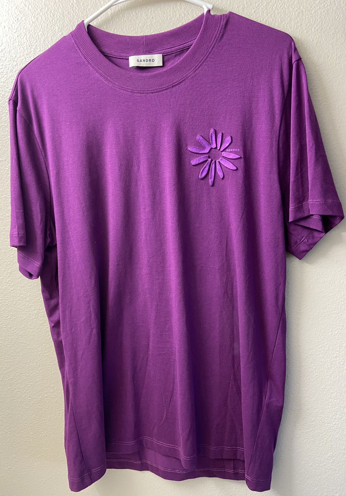 Sandro Sandro purple T shirt Size US M / EU 48-50 / 2 - 1 Thumbnail