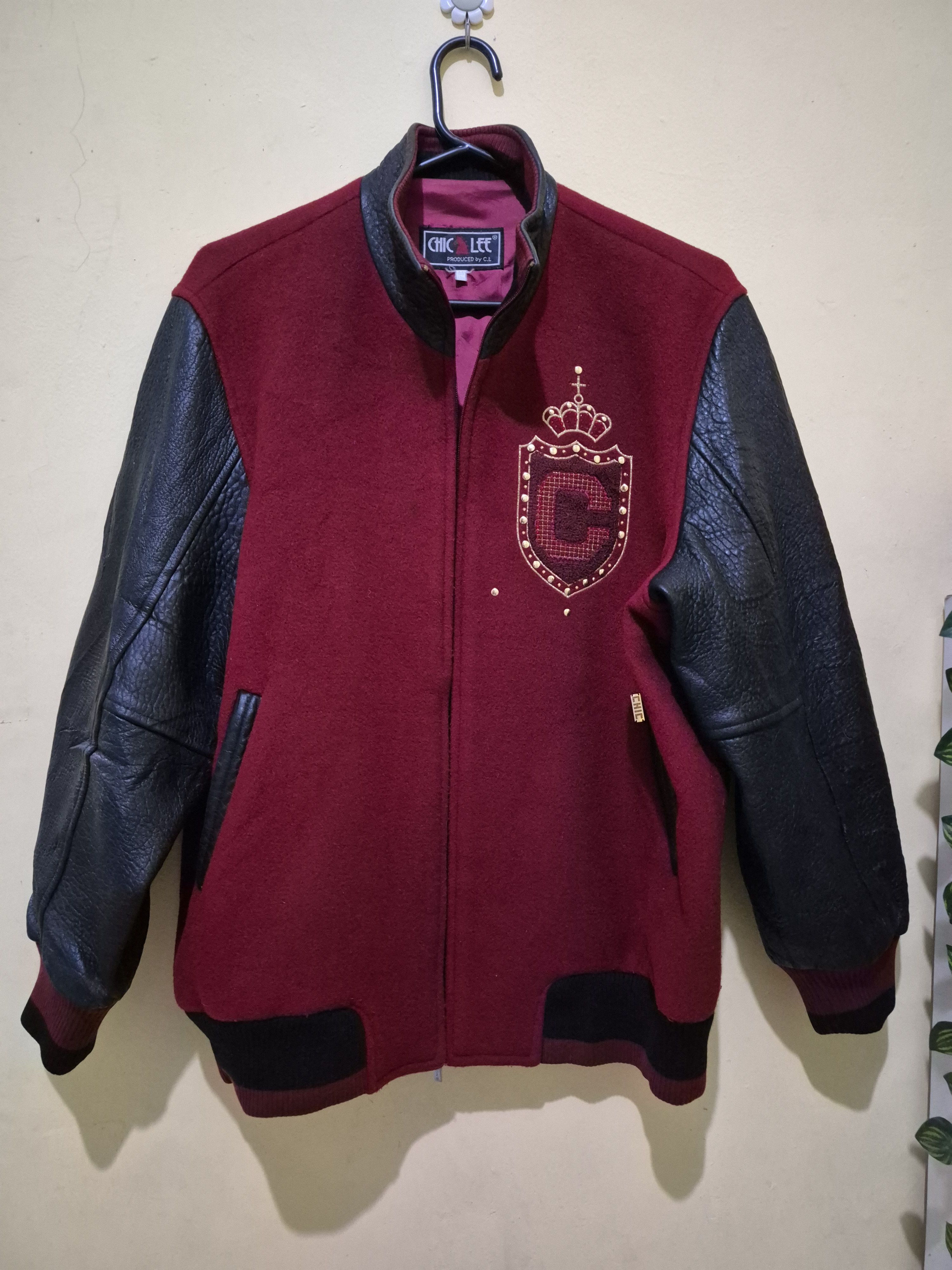 Japanese Brand Chic Lee Varsity Jacket Size US L / EU 52-54 / 3 - 2 Thumbnail