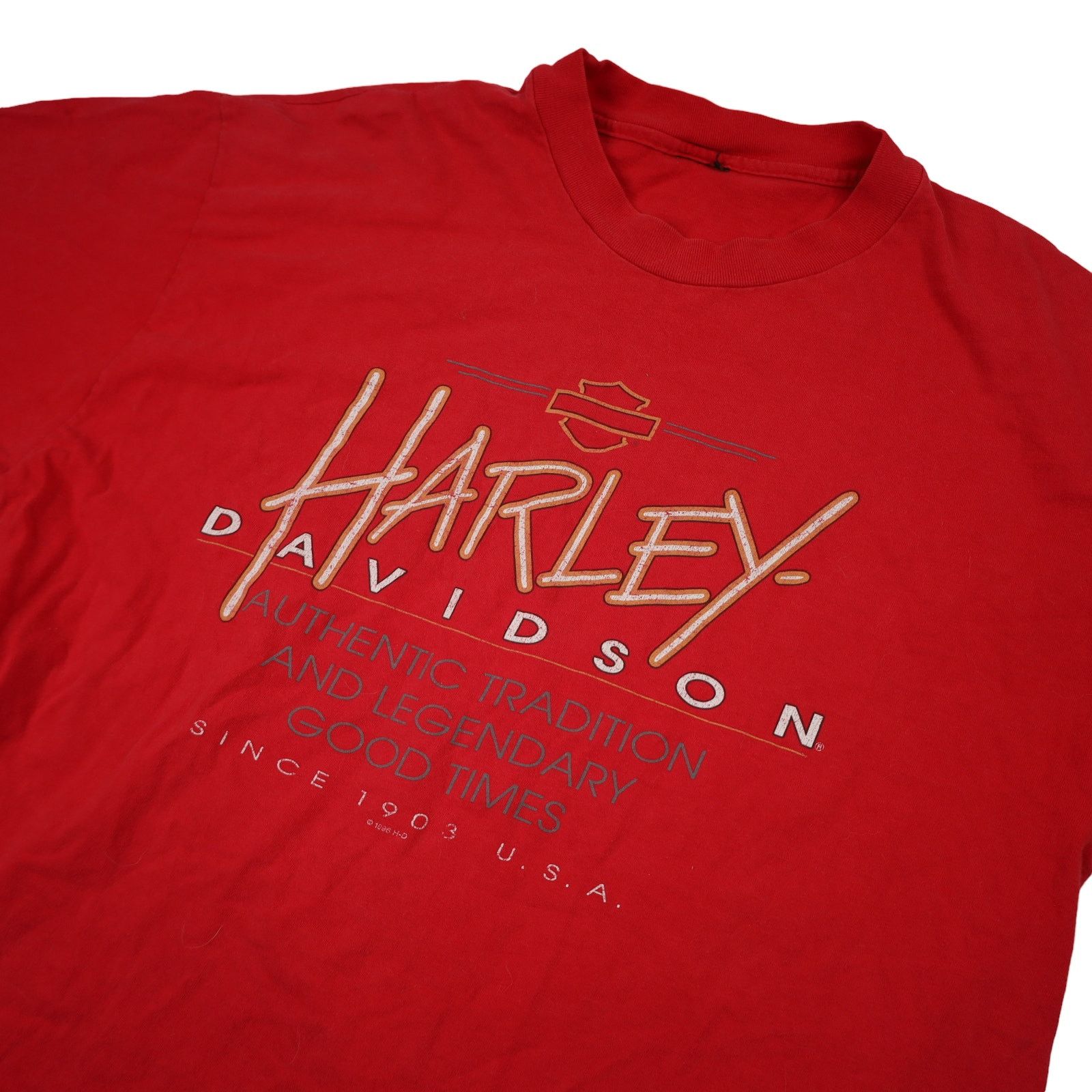 Harley Davidson × Vintage Vintage Harley Davidson of Las Vegas Graphic T Shirt Size US L / EU 52-54 / 3 - 2 Thumbnail