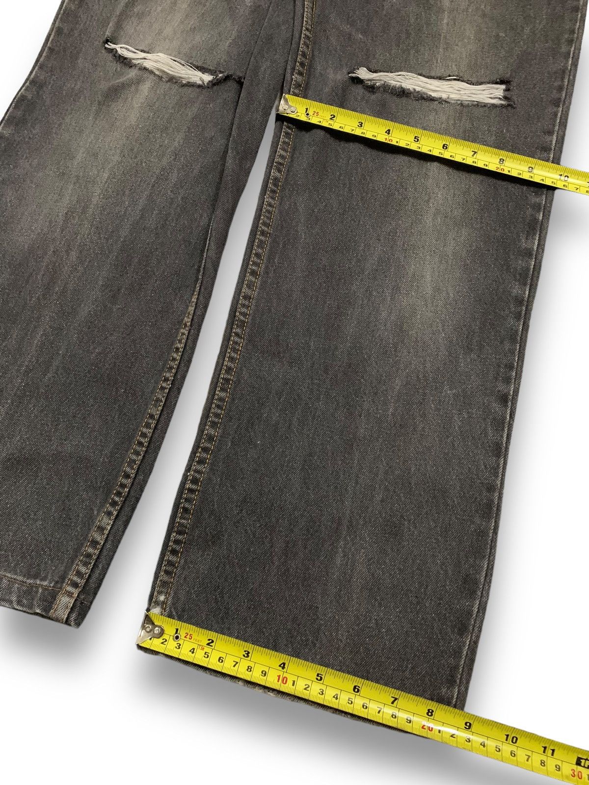 JNCO Vintage Japanese Brand Faded Loose Straight Distressed Jeans Size US 33 - 16 Thumbnail