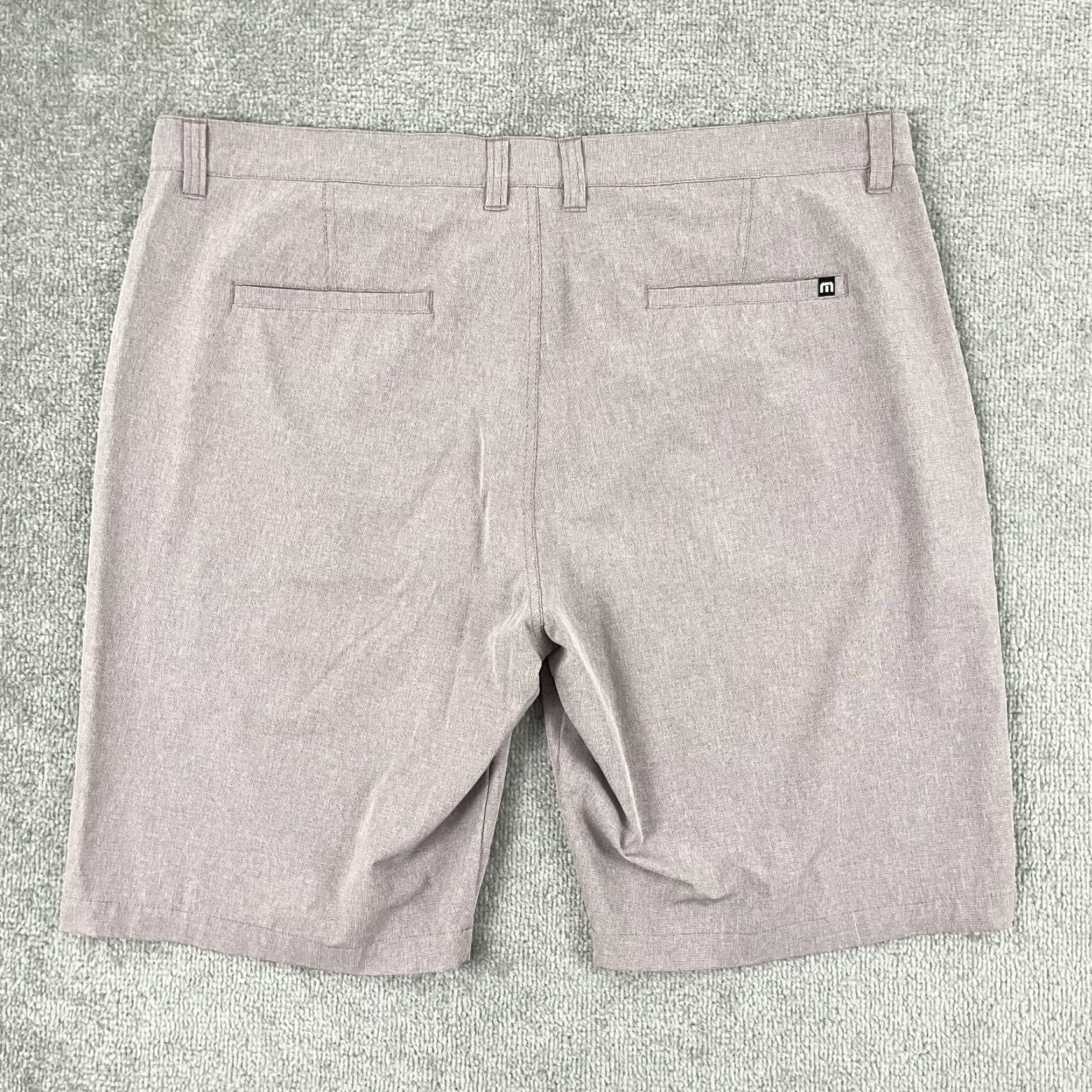TravisMathew Travis Mathew Shorts Mens 40 10" Heather Purple Golf Performance Travel Casual Size US 40 / EU 56 - 7 Thumbnail