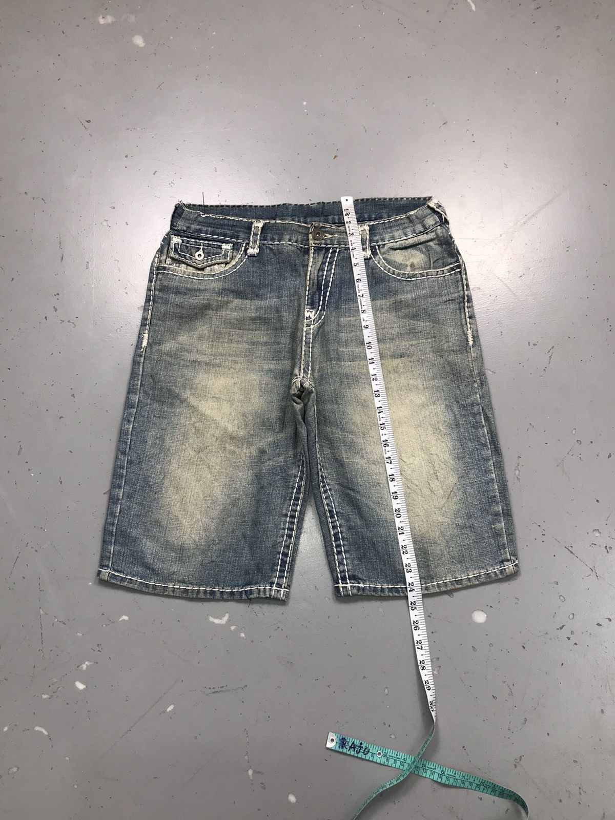 Designer × Vintage Vintage hip hop Joey super T faded denim short Size US 32 / EU 48 - 6 Thumbnail