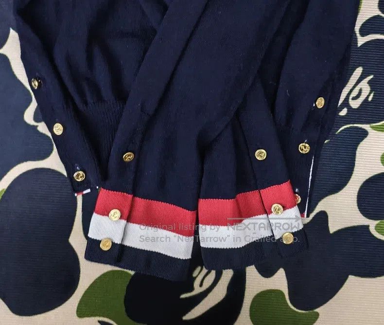 Thom Browne Thom Browne Dark blue wool hoodie Size M / US 6-8 / IT 42-44 - 4 Thumbnail