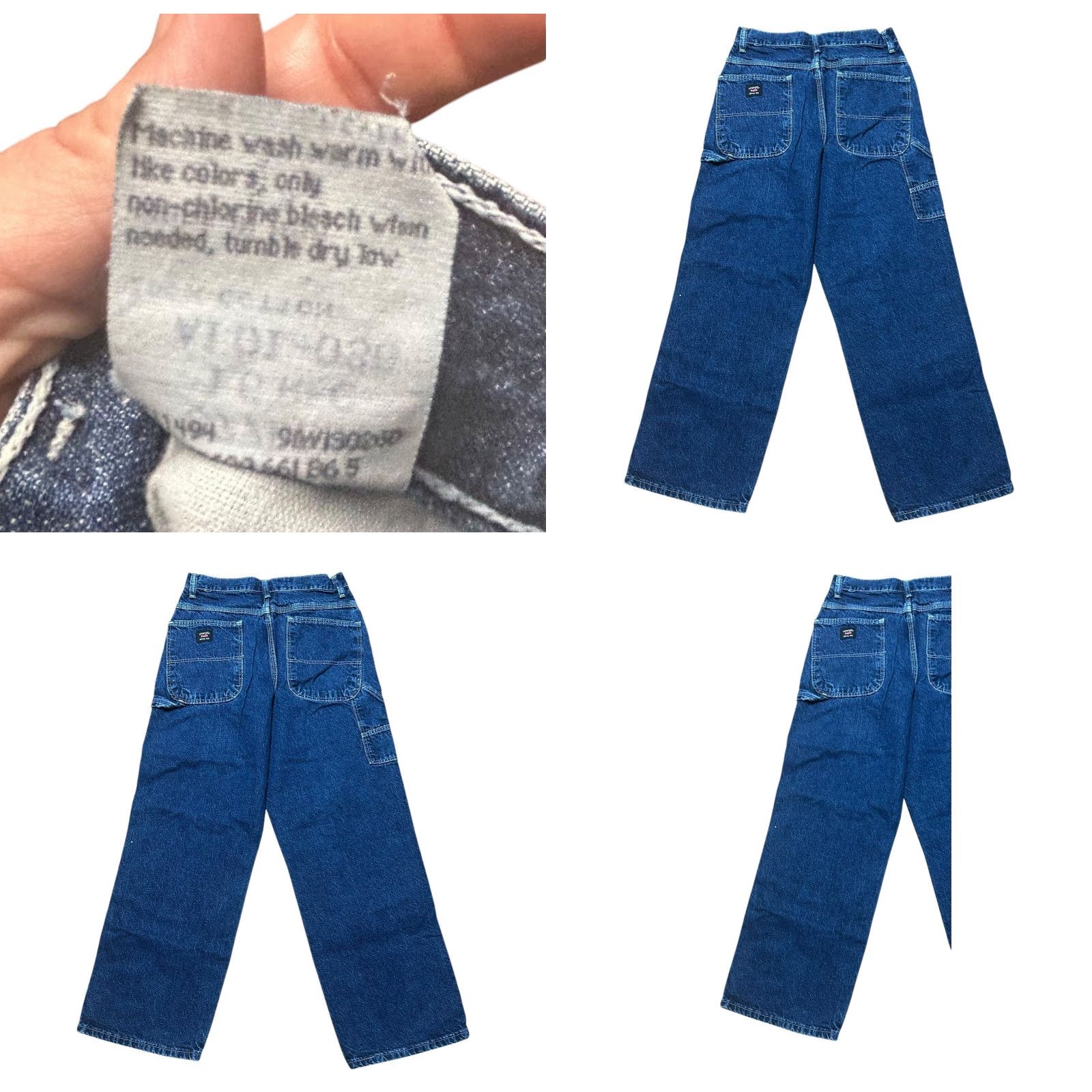 Wrangler VINTAGE Wrangler Hero Industrial Wear Dark Blue Denim Jeans Women Sz 16 Wrangler Cowboy Cut 5-Pocket Regular Inseam 28" Size 38" / US 16 / IT 52 - 8 Thumbnail
