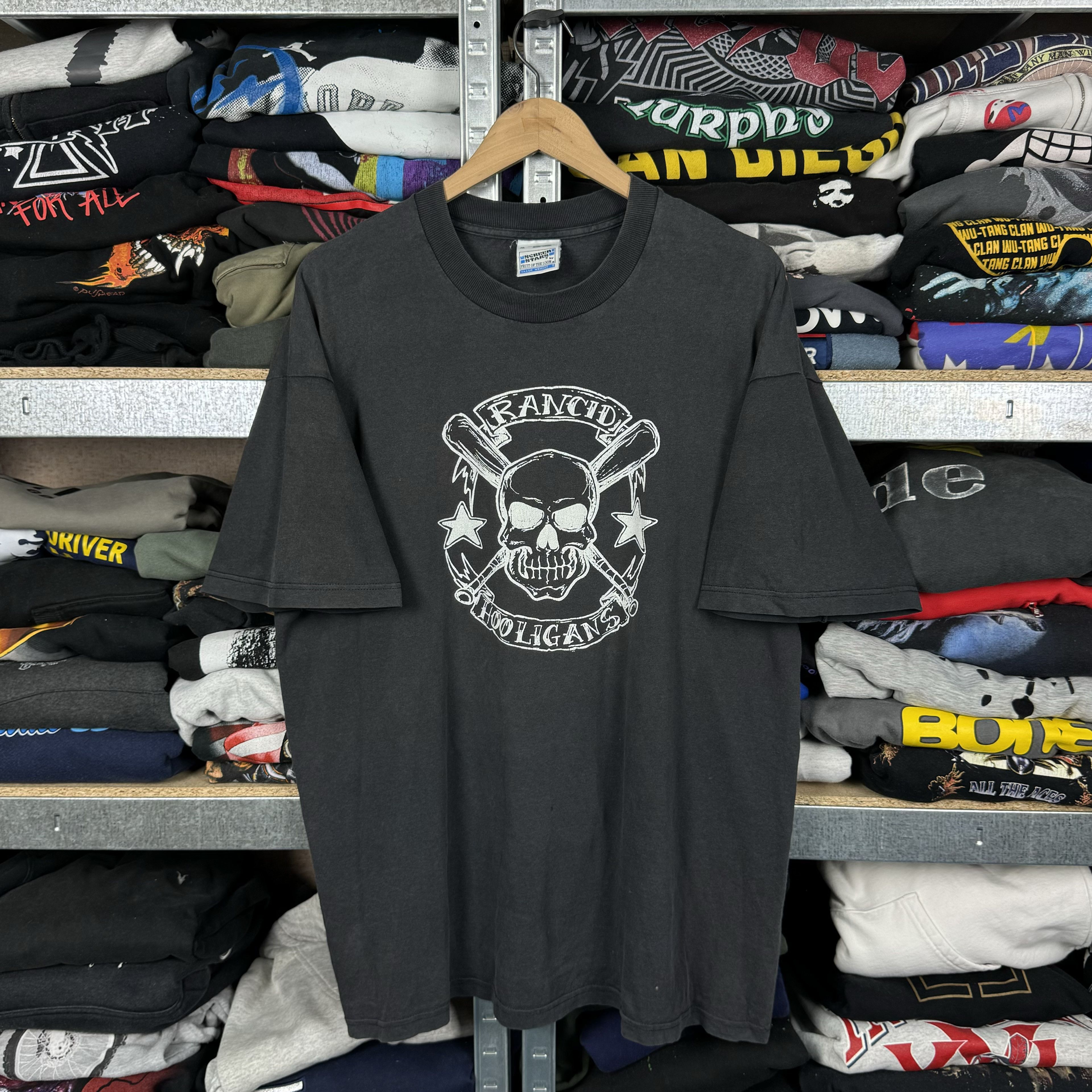 VINTAGE 1998 RANCID HOOLIGANS T-SHIRT TEE XL NOFX PENNYWISE