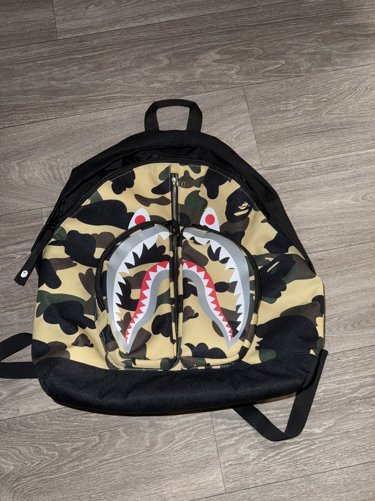 Bape × Nigo Authentic Bape 2000's Purple Camo Tiger Backpack | Grailed