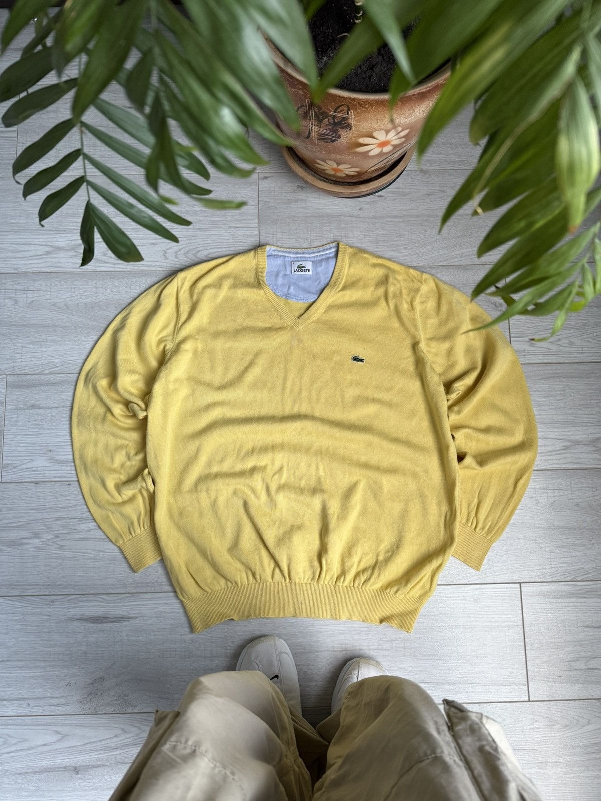 Lacoste × Vintage Vintage Lacoste Pullover Sweater Size US XL / EU 56 / 4 - 1 Thumbnail
