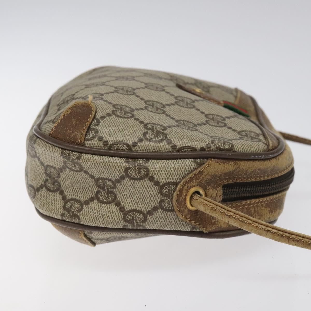 Gucci GUCCI GG Supreme Web Sherry Line Shoulder Bag Pvc Beige 89 Size ONE SIZE - 4 Thumbnail