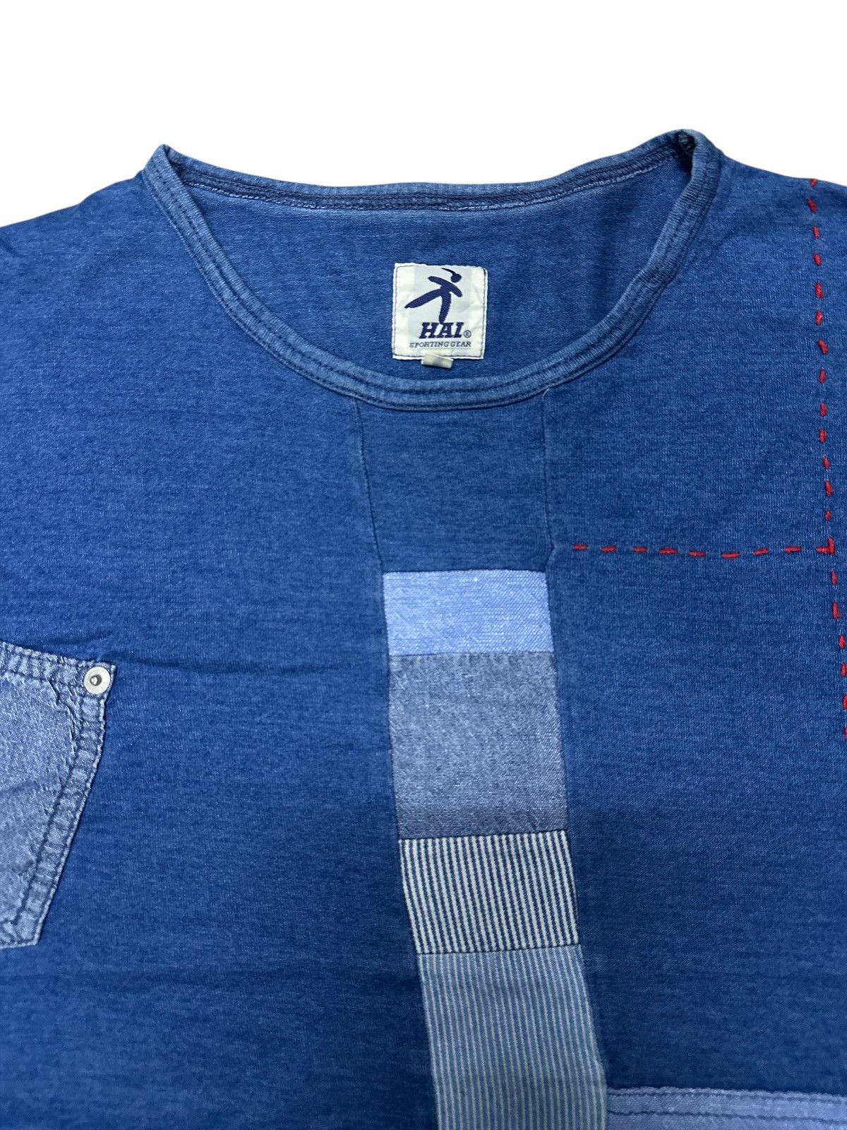 Issey Miyake Hai sporting gear blue indigo sashiko patchwork . Size US M / EU 48-50 / 2 - 7 Thumbnail