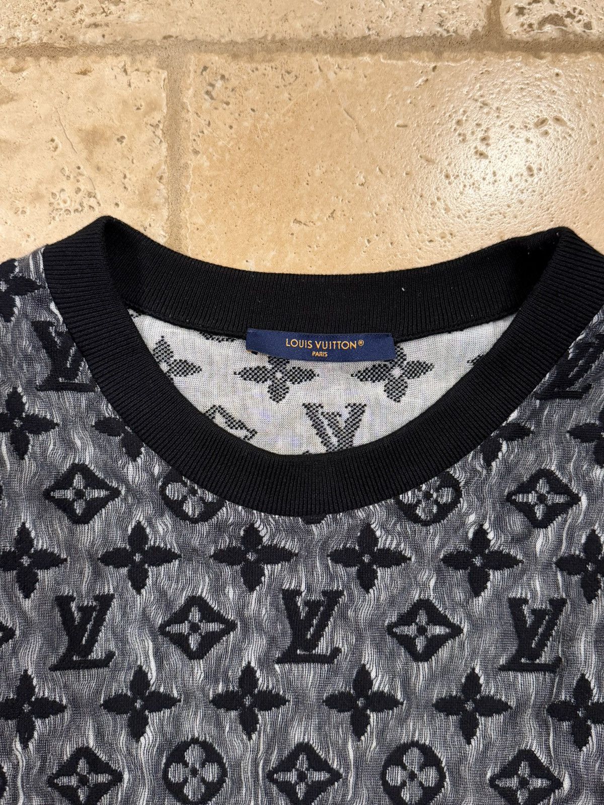 Louis Vuitton Louis Vuitton x Virgil Abloh 2022 Monogram Mesh T-Shirt Size US XXL / EU 58 / 5 - 10 Thumbnail