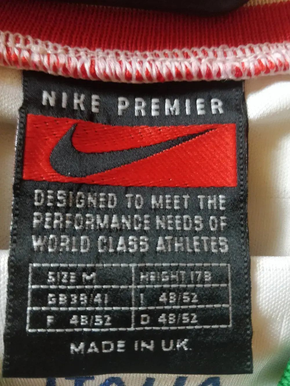 Nike Italy 1996 BNWT Rare Jersey Nike Size US M / EU 48-50 / 2 - 3 Thumbnail