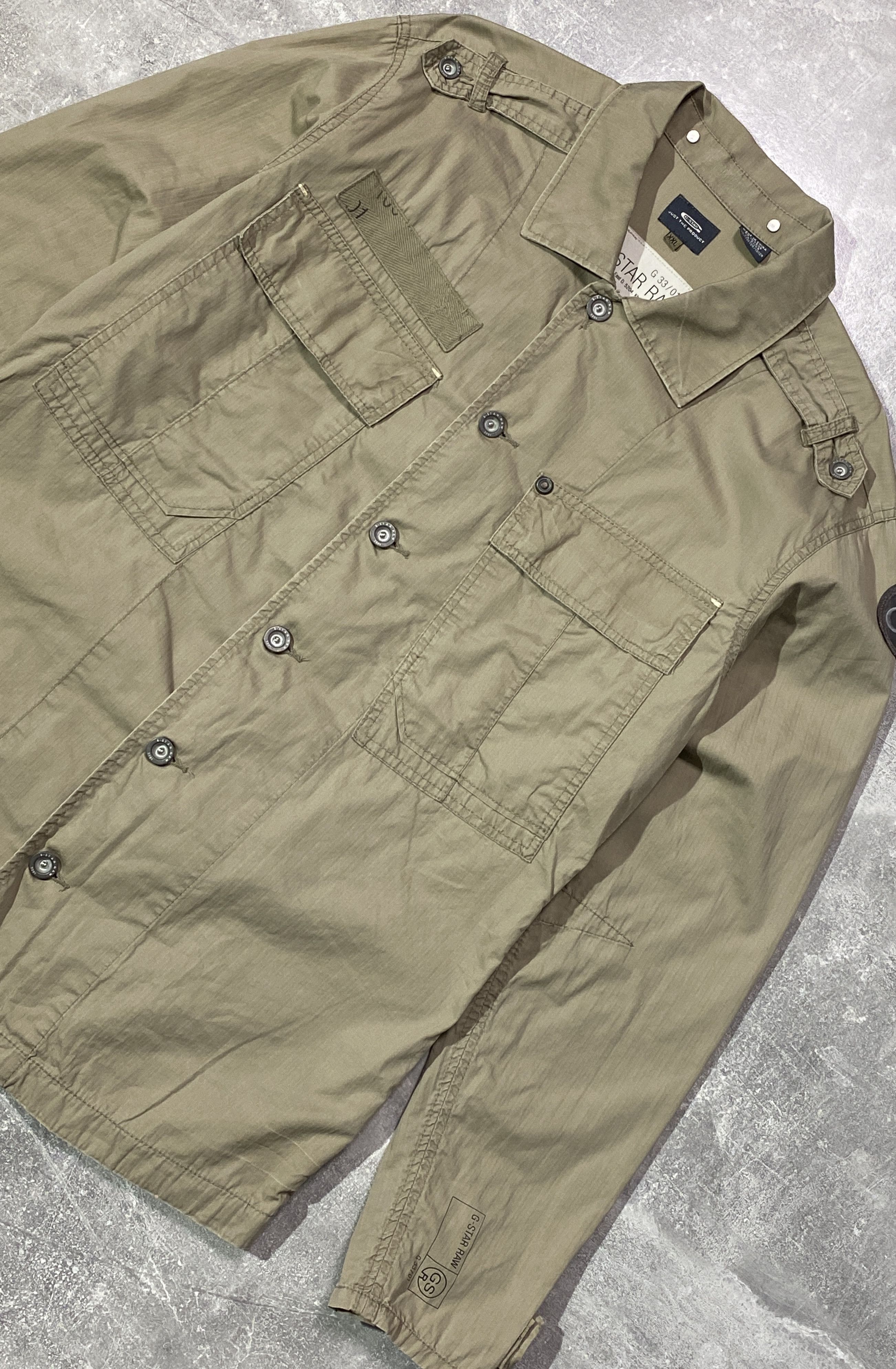 G-Star Vintage Y2K G-STAR Military Canvas Jacket Size US M / EU 48-50 / 2 - 2 Thumbnail