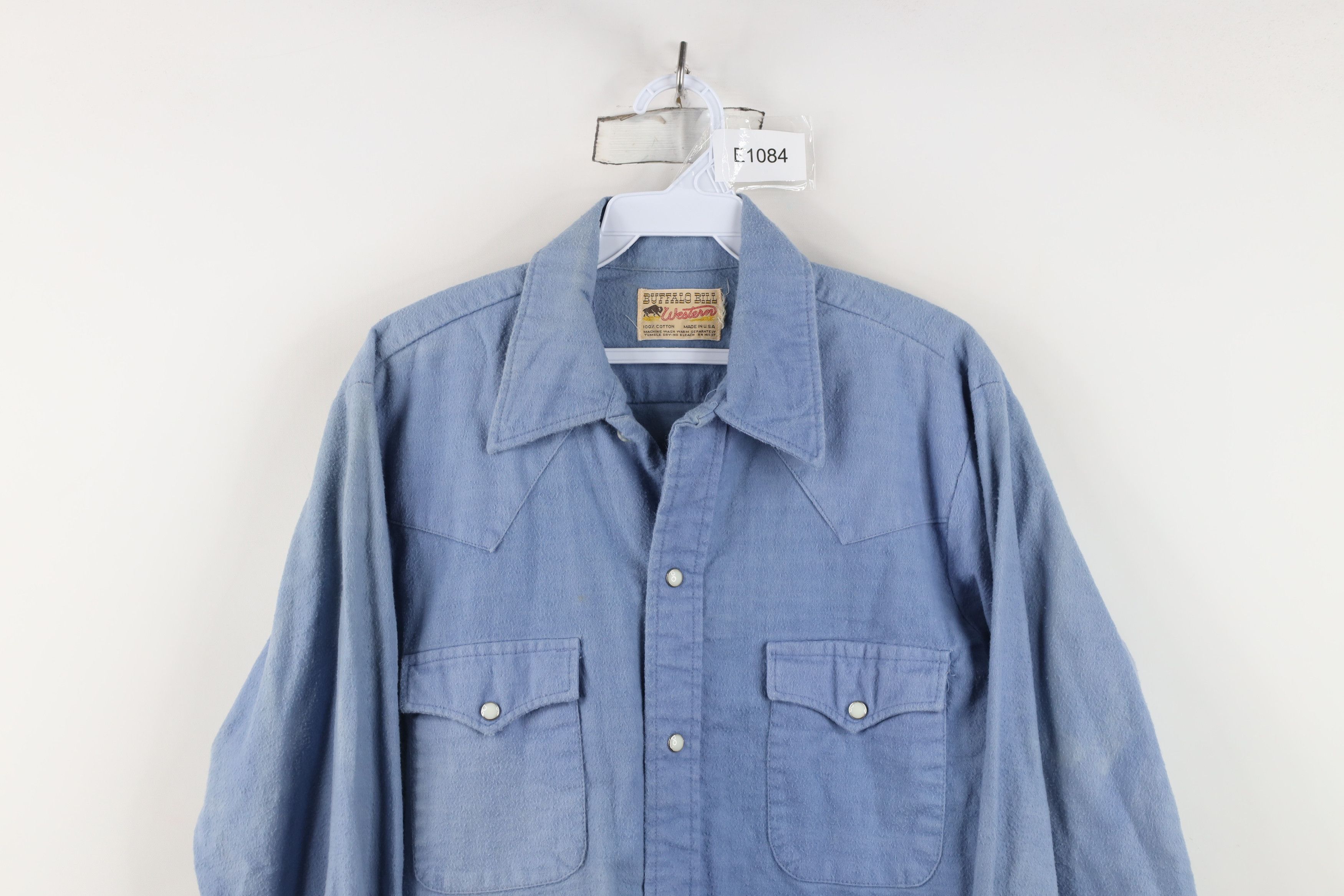 Vintage Vintage 70s Streetwear Chamois Cloth Button Shirt USA Size US L / EU 52-54 / 3 - 2 Thumbnail