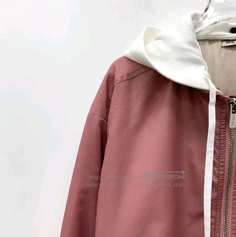 Miu Miu Miu Miu Pink Women's Jacket with Hood . Size L / US 10 / IT 46 - 3 Thumbnail