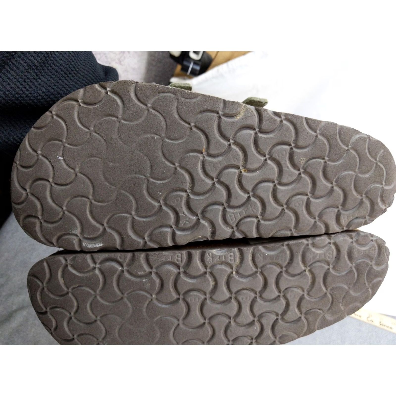 Birkenstock Birkenstock Mayari Sandals Womens 7 38 Gray Strappy Cork Toe Loop Footbed Size US 7 / IT 37 - 7 Thumbnail