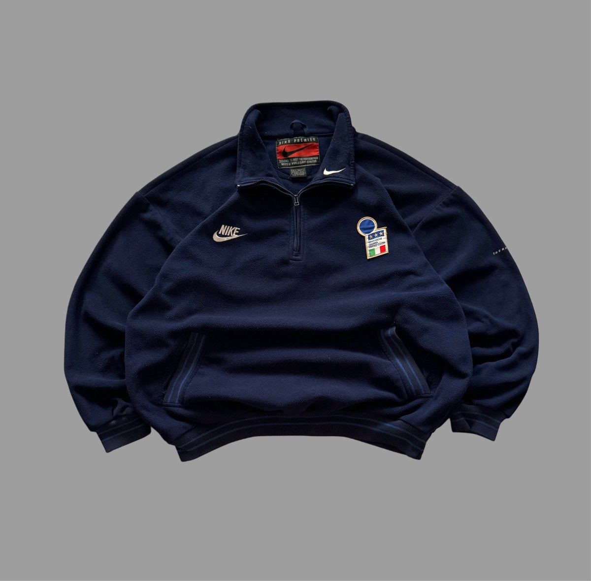 Nike × Streetwear × Vintage 90s Nike Vintage Italy Big Swoosh 