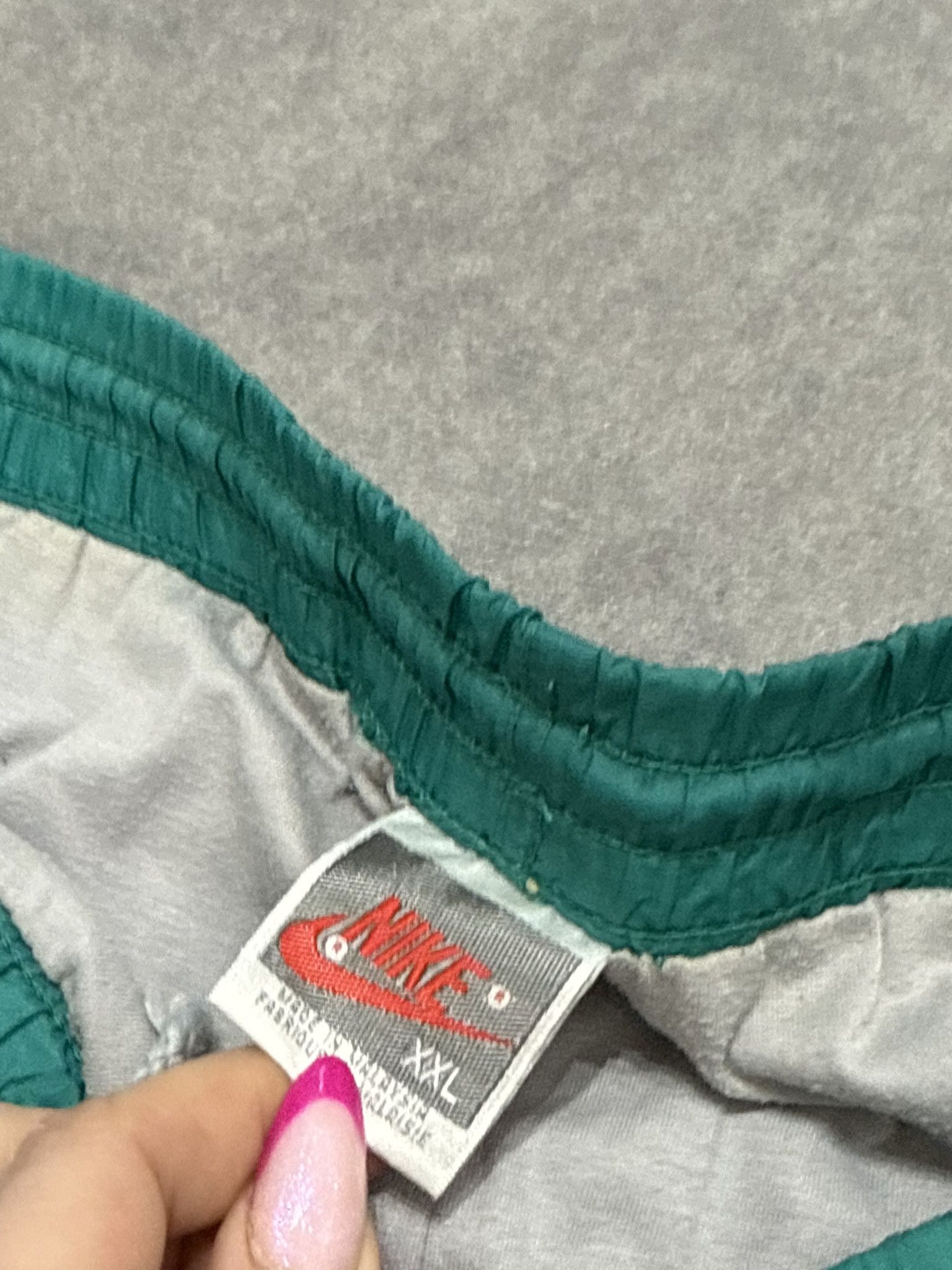Nike Nike Vintage Windbreaker Pants - Teal Green 90 S parachute Size US 37 - 8 Thumbnail