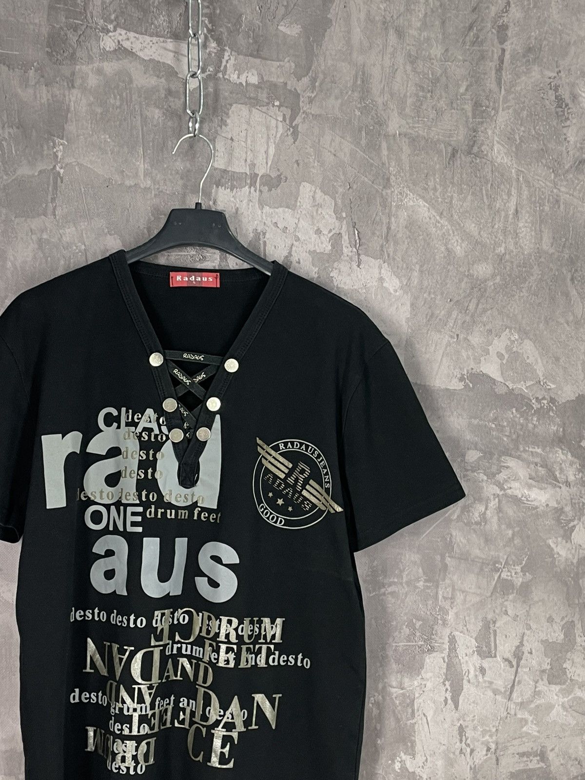 If Six Was Nine × Vintage Y2K Military Glam Japanese Style Tank Top T-Shirt Vest Size L / US 10 / IT 46 - 4 Thumbnail