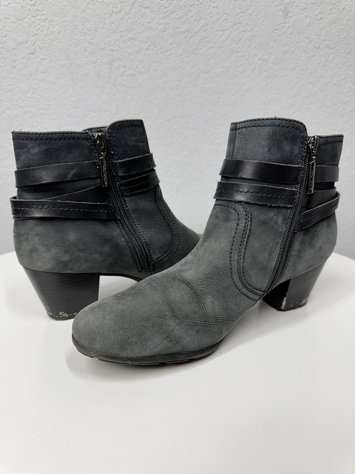 A.S.98 WOW😻 A.S.98 BEIGE LEATHER ANKLE WESTERN VINTAGE ISSEY MIYAKE Size US 8 / EU 41 - 10 Thumbnail