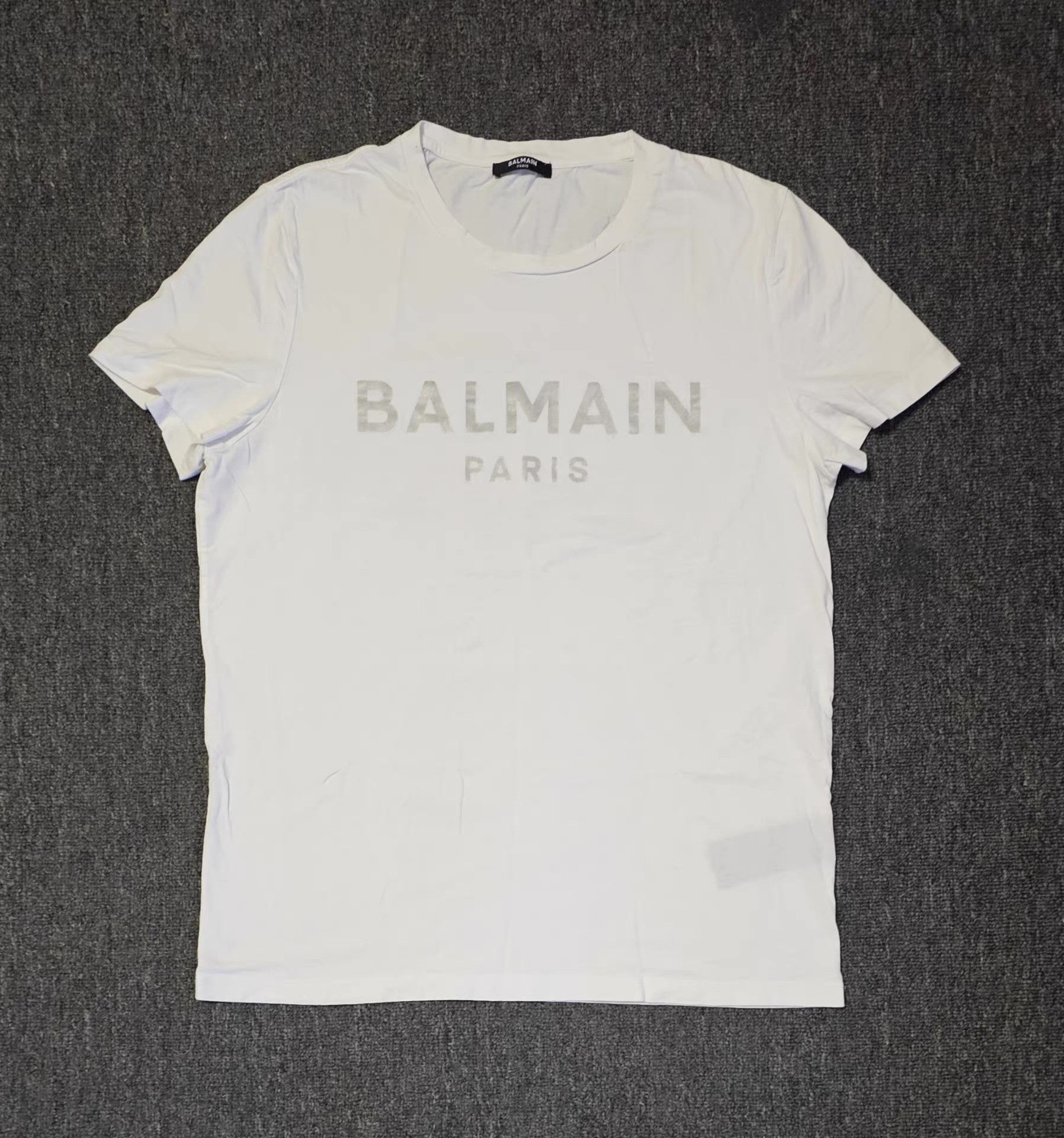 Balmain Balmain White Short Sleeve T-shirt Size US L / EU 52-54 / 3 - 1 Thumbnail