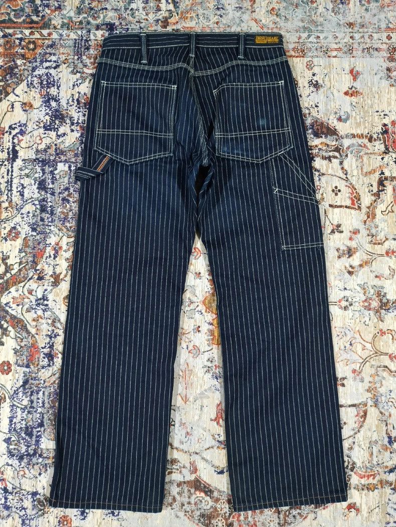 Iron Heart Iron Heart Wabash discharge striped jeans, blue dyed lumbe Size US 31 - 3 Thumbnail