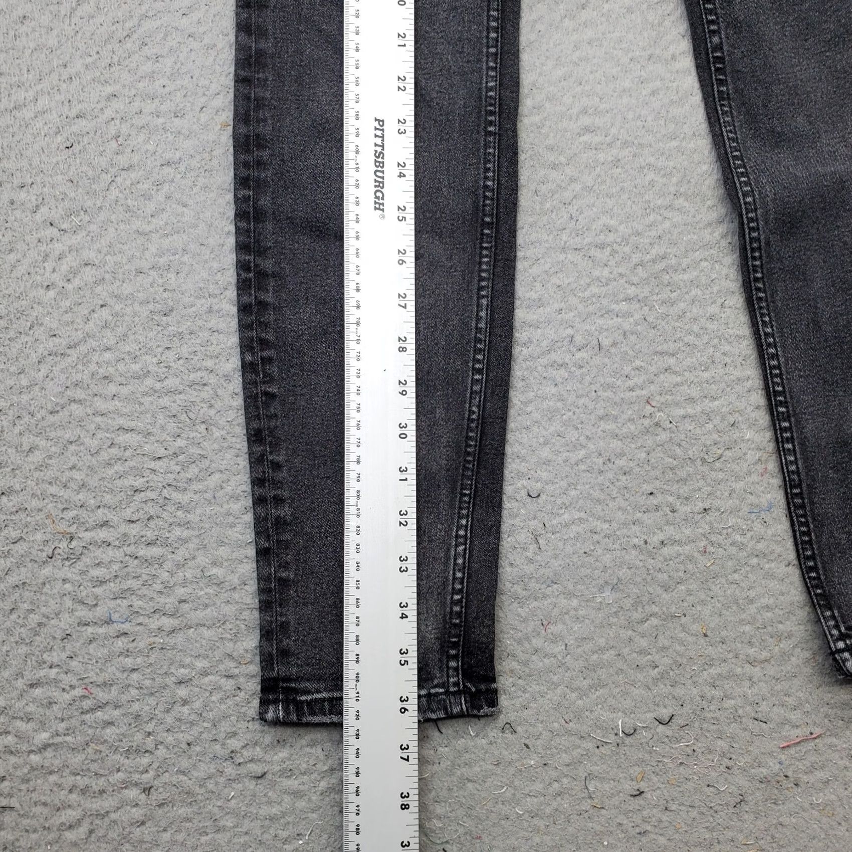 Allsaints AllSaints Jeans Womens 30 Black Denim 5-Pocket Dark Wash Comfort Skinny Leg Size 30" / US 8 / IT 44 - 3 Thumbnail