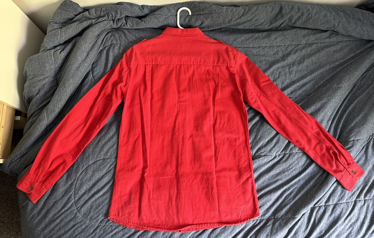 Helmut Lang SS1997 Military Officer’s Shirt in Red Size US M / EU 48-50 / 2 - 7 Thumbnail