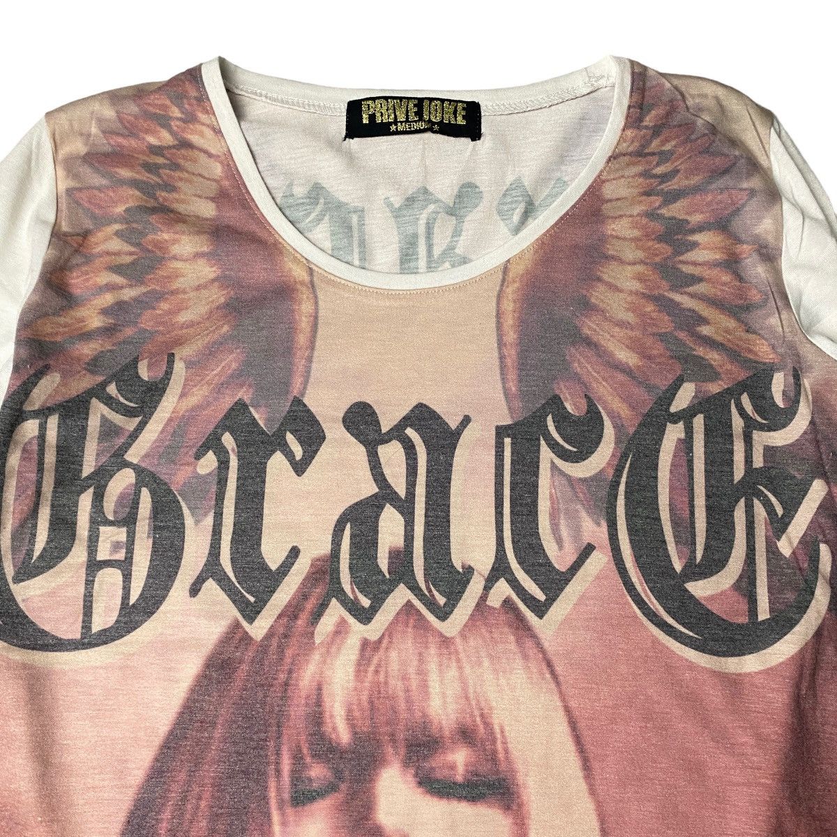 Hysteric Glamour × If Six Was Nine × Japanese Brand 2000's Prive Joke Punk Angel Wing Cross Longsleeve Size US S / EU 44-46 / 1 - 8 Thumbnail