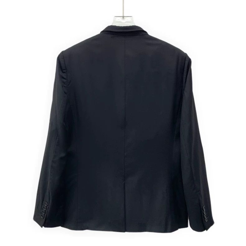 Dior Dior Black wool lapel single-breasted long-sleeved suit 250 Size 48R - 2 Thumbnail