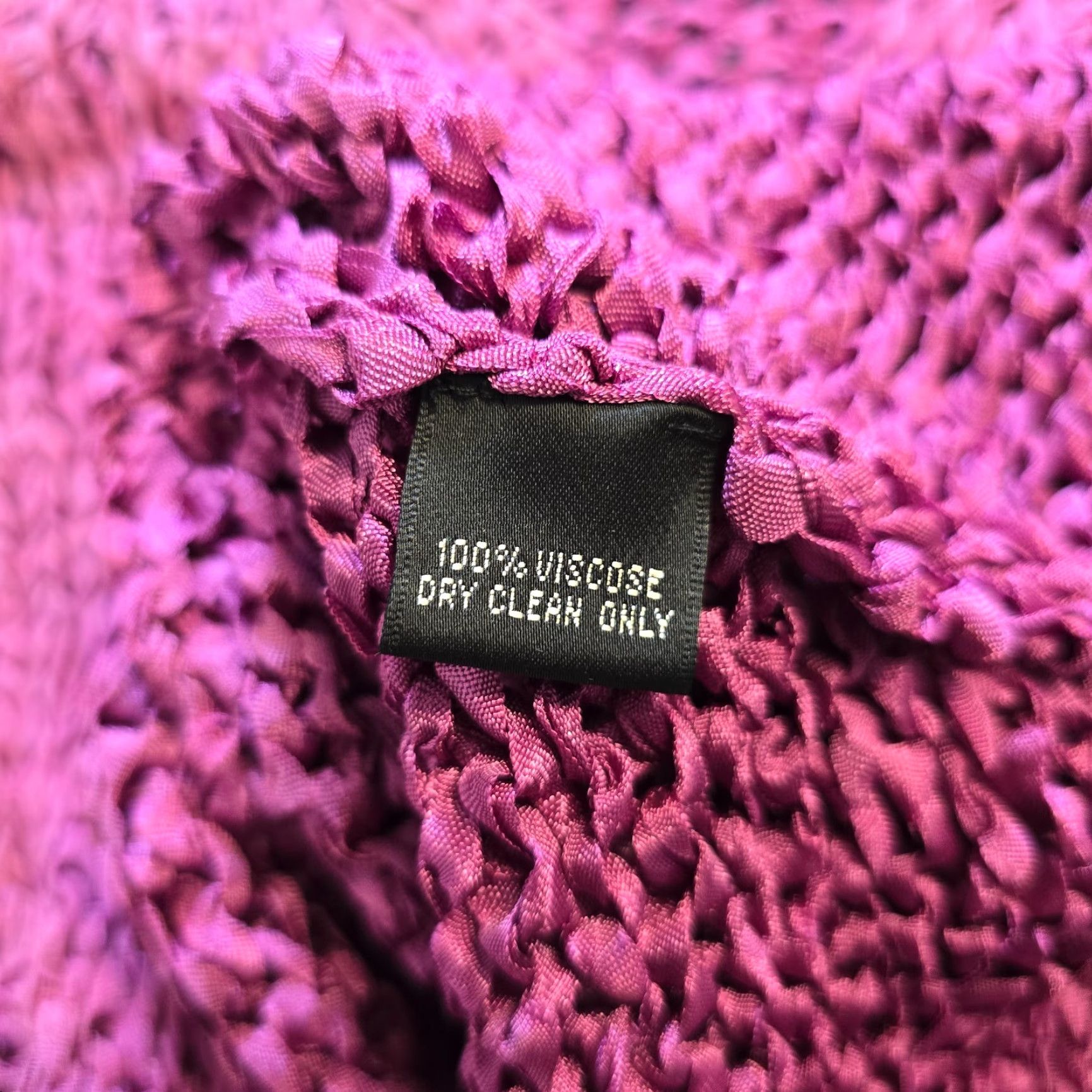 Ralph Lauren VINTAGE Ralph Lauren Blouse Shirt Knit Viscose Pink Purple Black Label Womens Medium Knit Sleeveless V-Neck Pullover Casual Travel Classic Designer Size M / US 6-8 / IT 42-44 - 6 Thumbnail