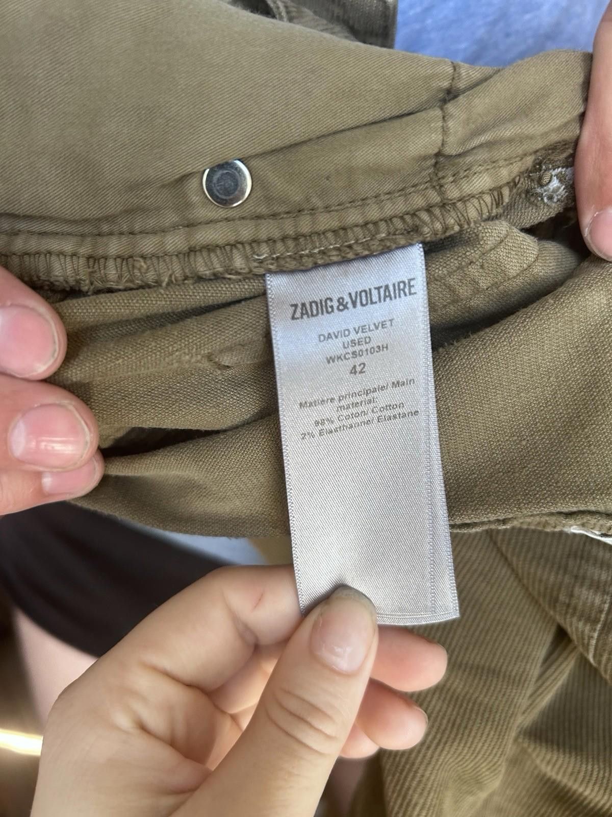 Zadig & Voltaire Zadig & Voltaire David Velvet Slim Corduroy Pants US ~32–33 Size US 42 / EU 58 - 5 Thumbnail