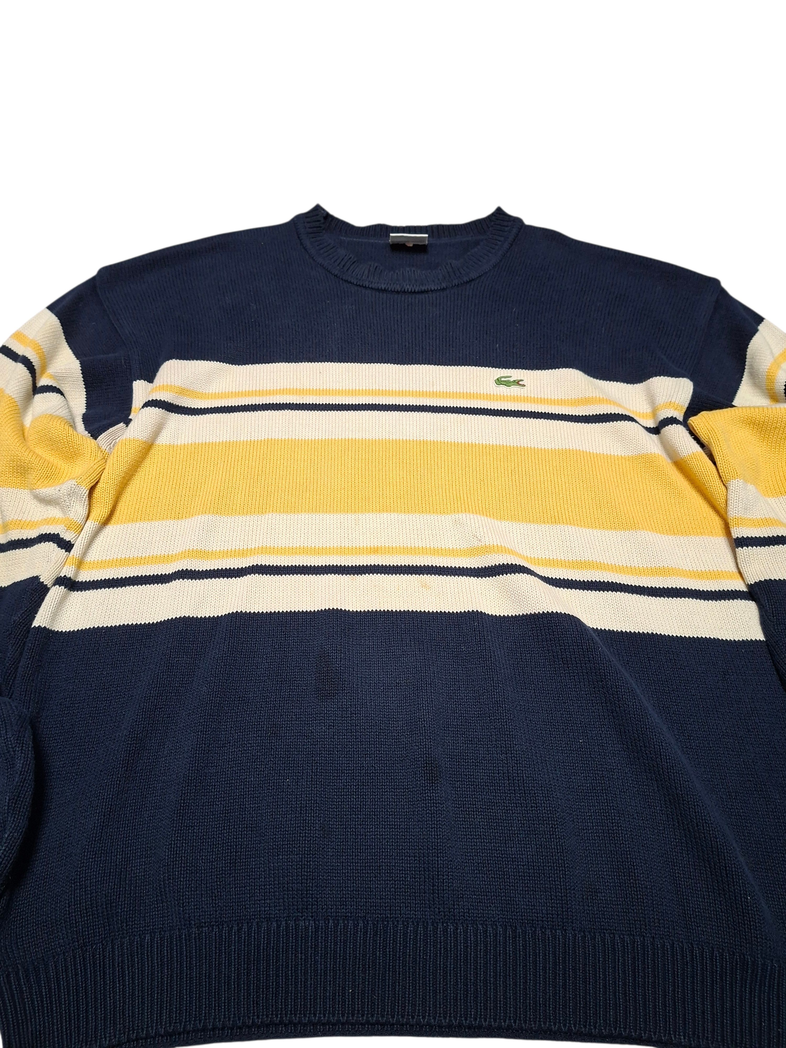 Lacoste LACOSTE VINTAGE LUXURY OLDMONEY MADE IN SPAIN COTTON SWEATER Size US XXL / EU 58 / 5 - 2 Thumbnail