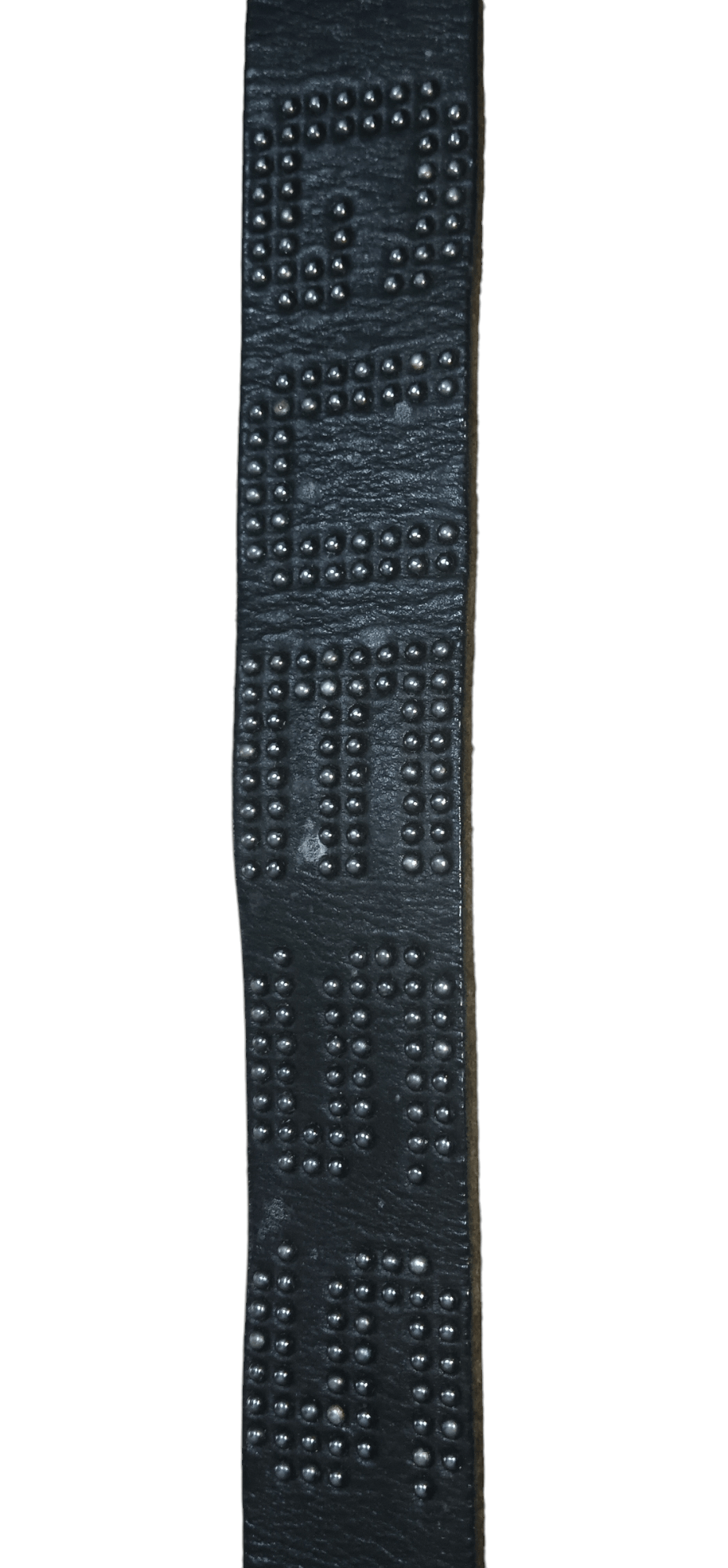 Genuine Leather × Guess GUESS STUDDED LEATHER BELT WITH CUSTOM BUCKLE Size 36 - 4 Thumbnail