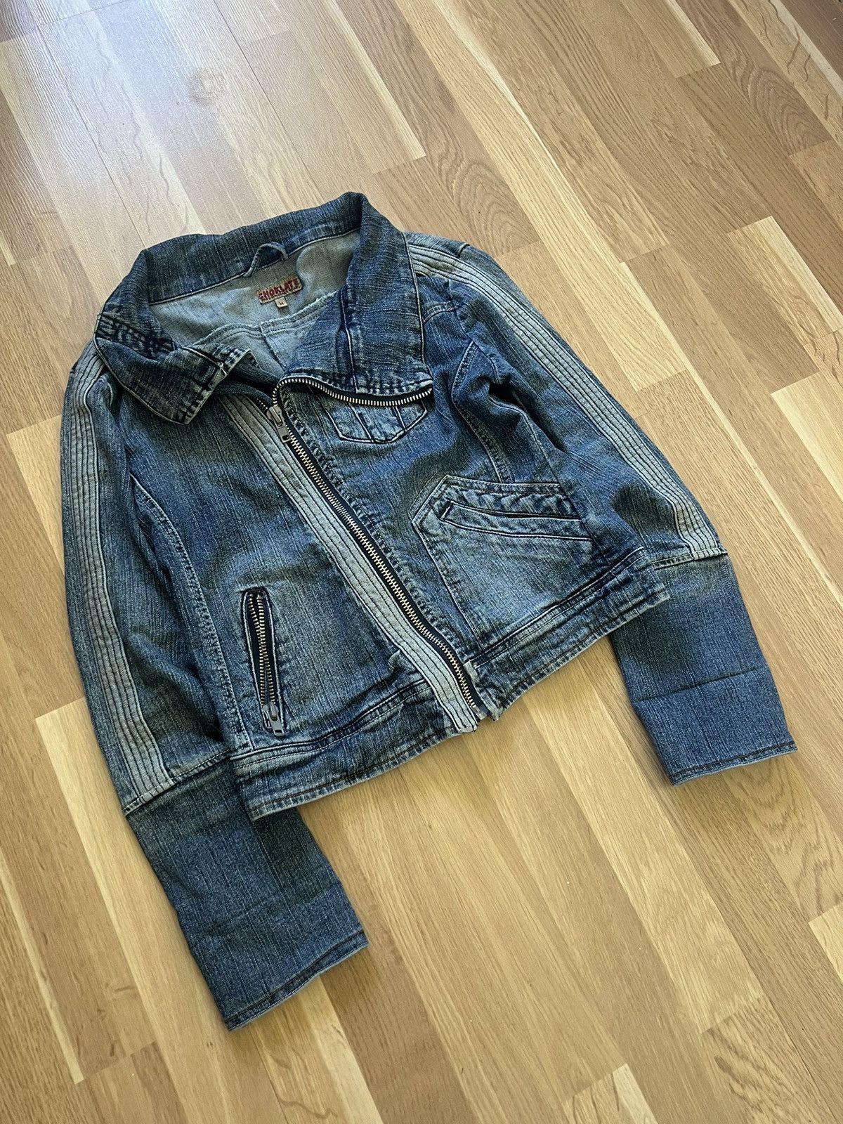 If Six Was Nine × Le Grande Bleu (L.G.B.) Vintage if six was nine style archive denim jacket 90s punk Size M / US 6-8 / IT 42-44 - 4 Thumbnail