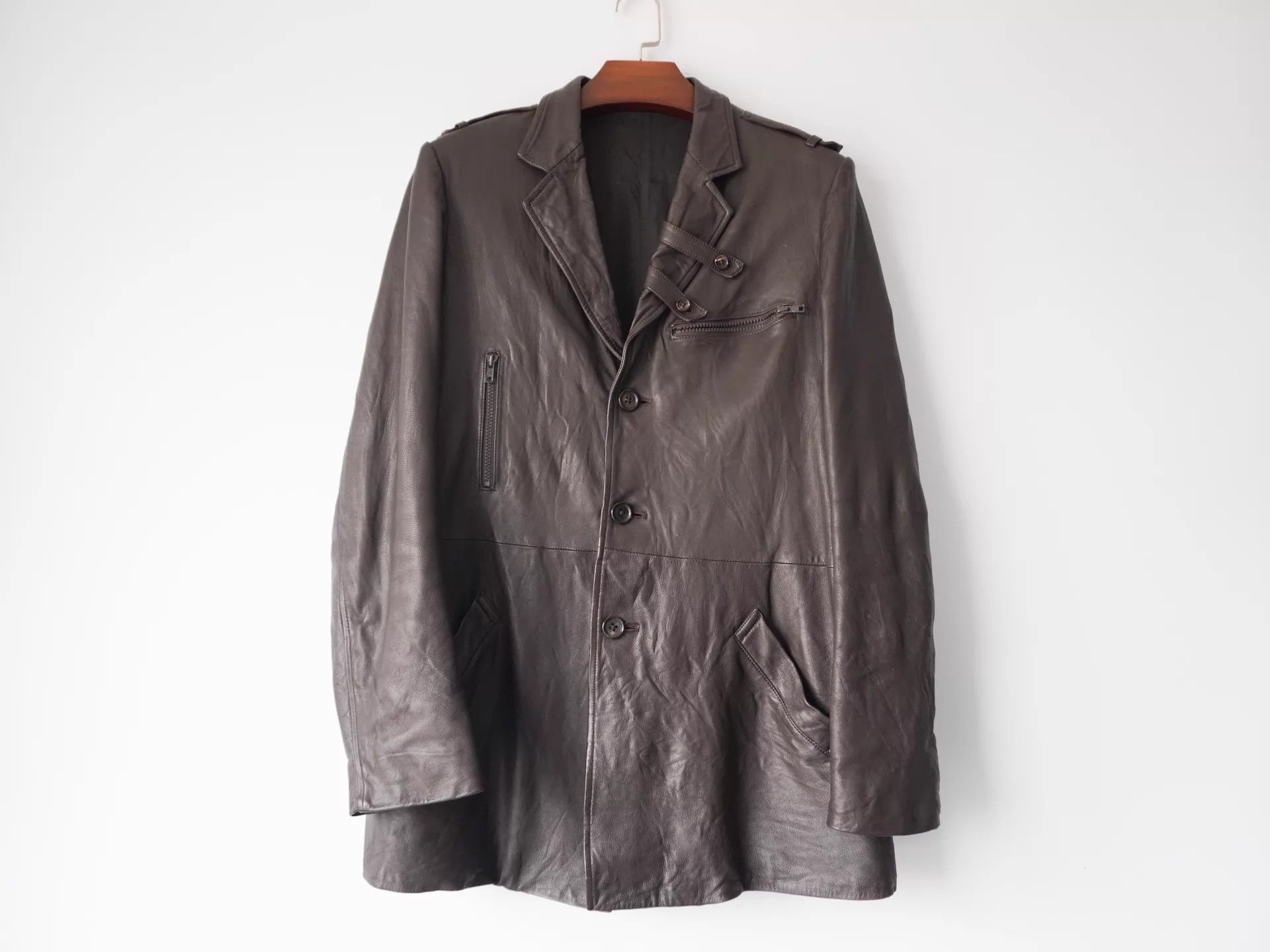 Yohji Yamamoto Yohji Yamamoto 2006AW Leather Jacket 2 Size US M / EU 48-50 / 2 - 1 Thumbnail