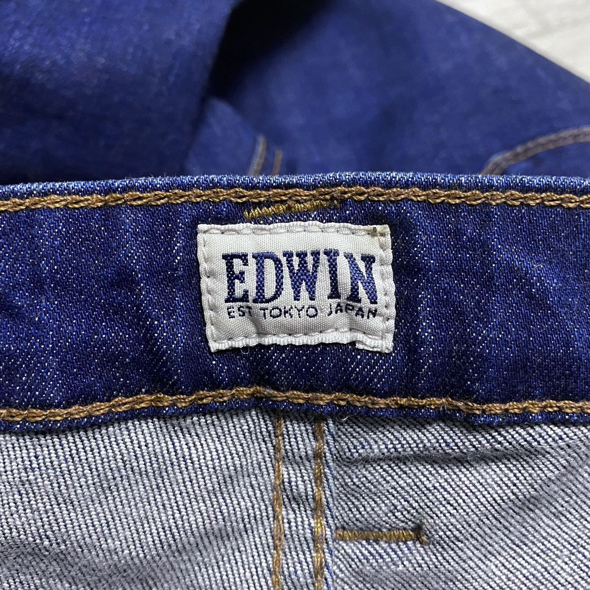 Edwin Womens Edwin Sally Pant Navy Jeans Denim Japanese Streetwear Size 27" / US 4 / IT 40 - 17 Thumbnail