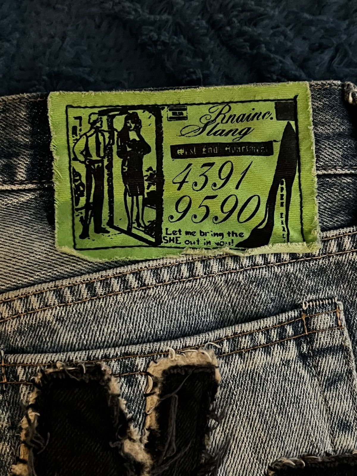 Other Vintage Rna Inc. Patchwork Jeans RARE Size US 32 / EU 48 - 5 Thumbnail