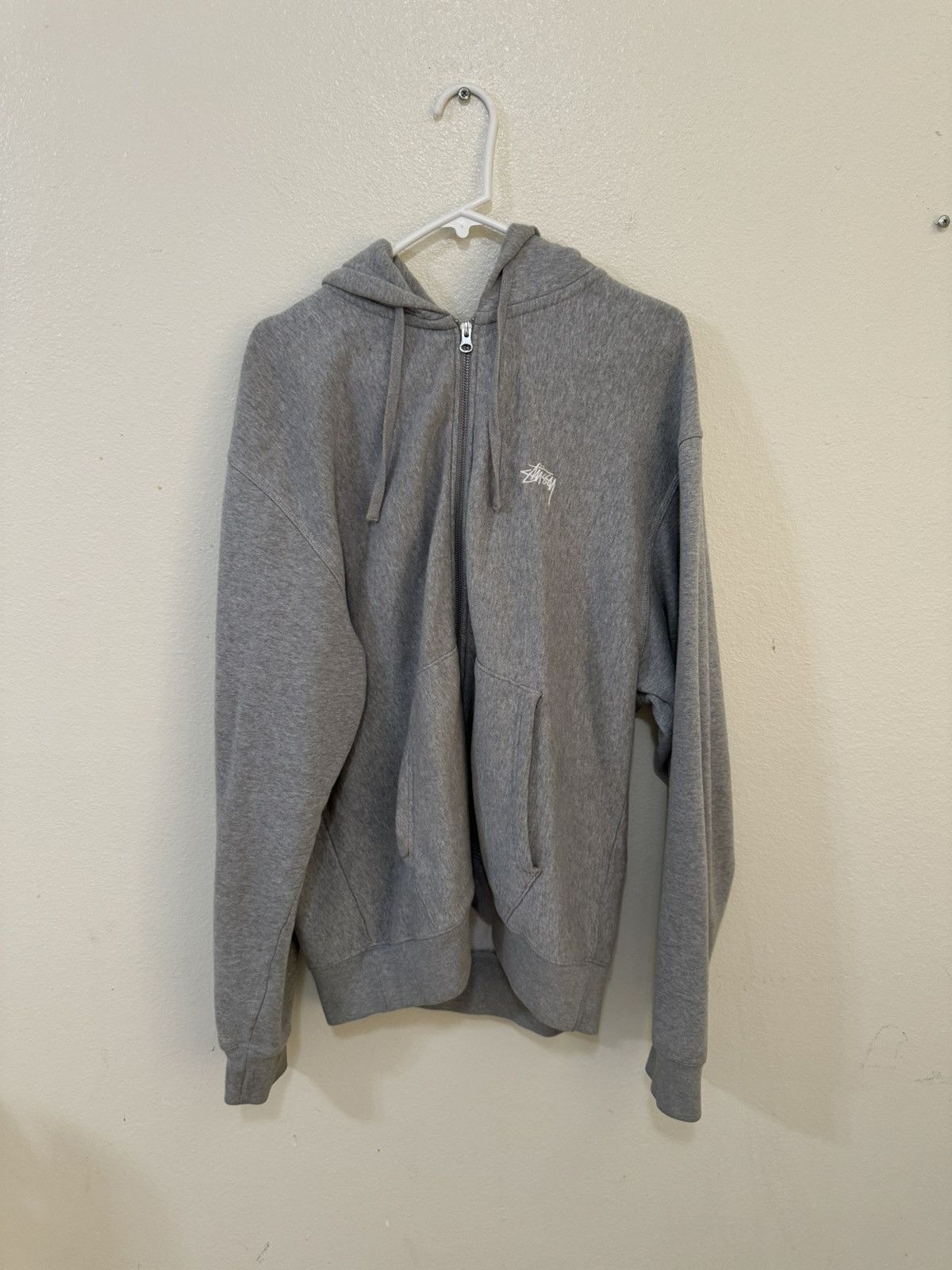 stussy new york zip up hoodie