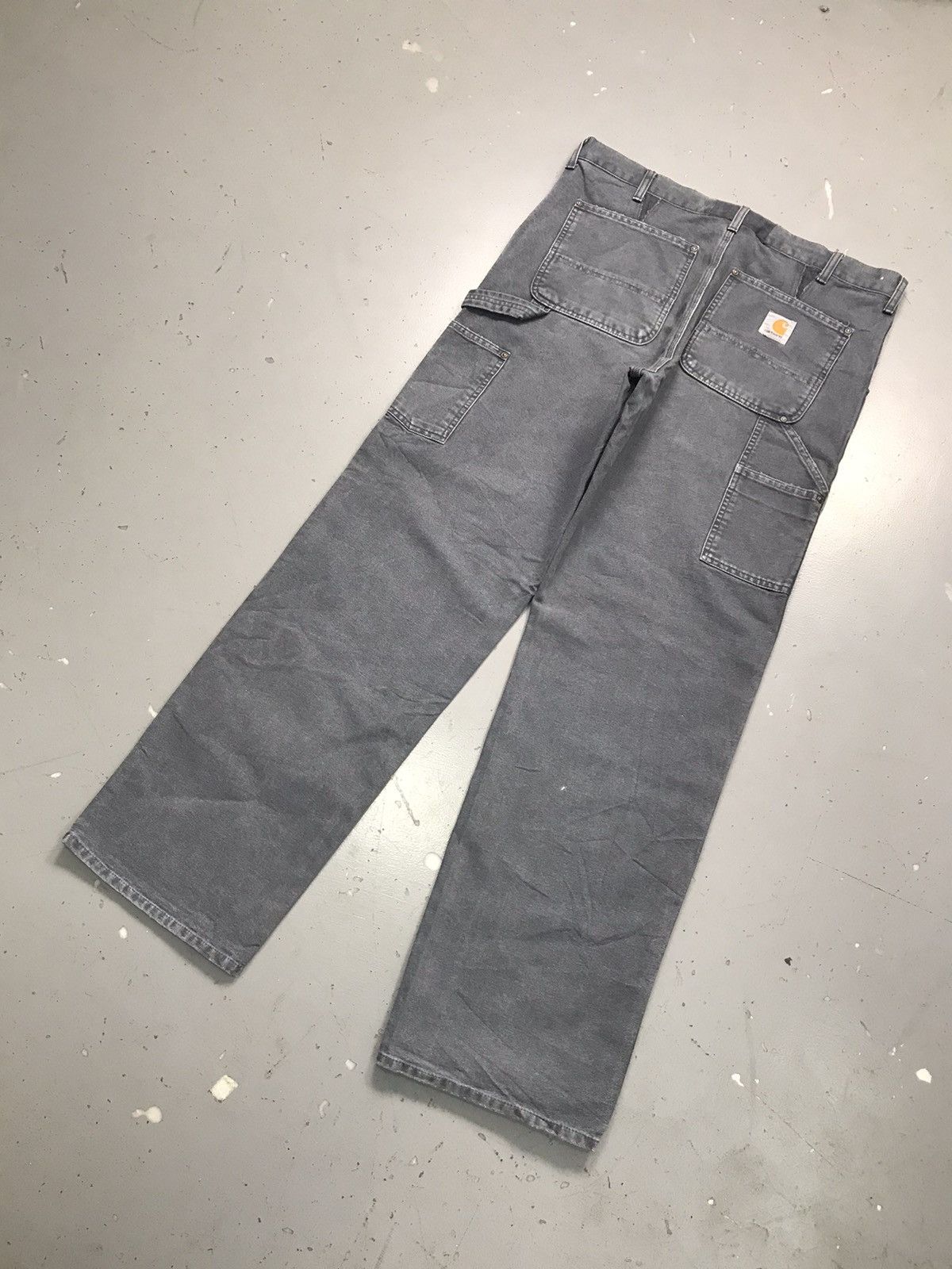 Carhartt Vintage Carhartt repaired carpenter workwear denim Size US 39 - 12 Thumbnail