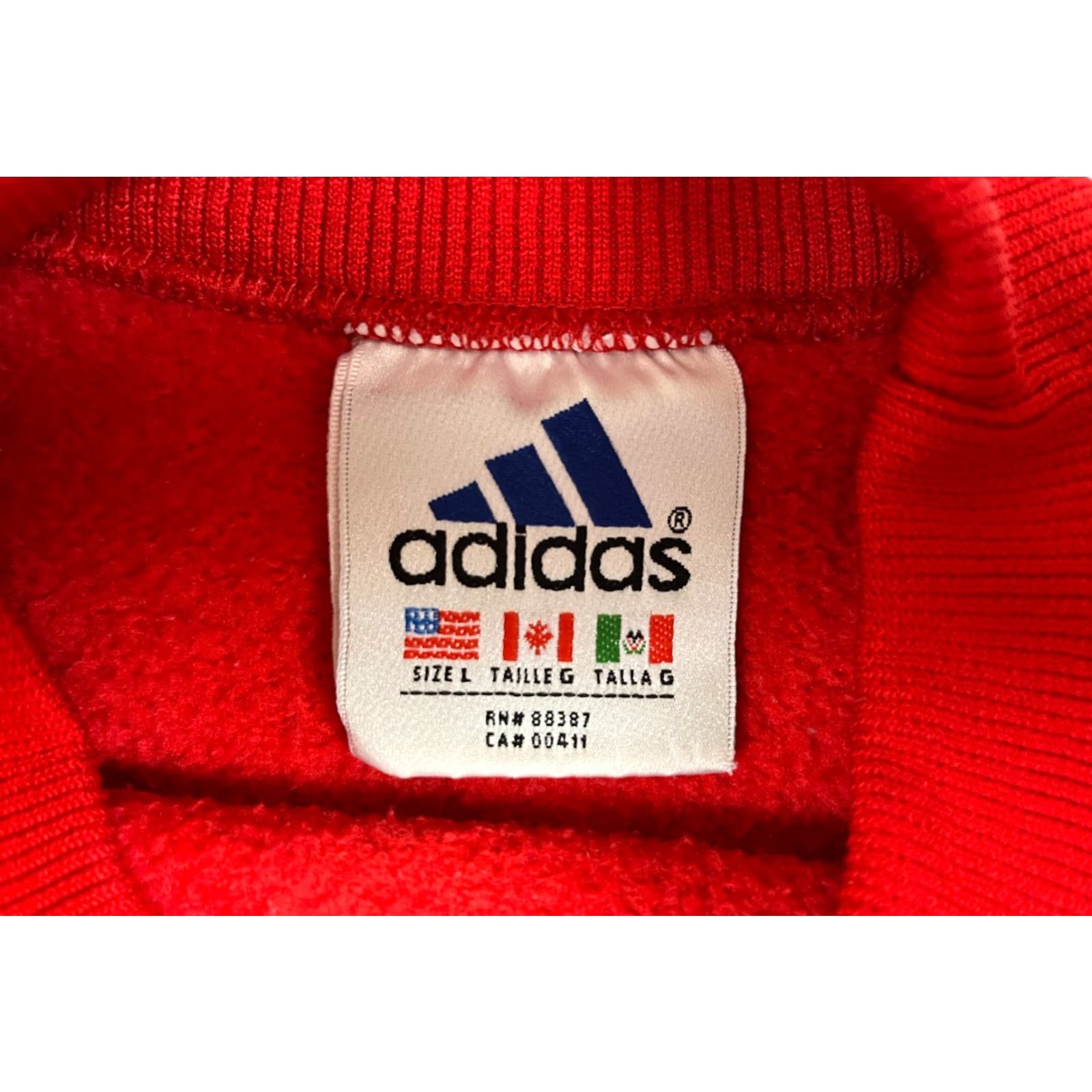 Adidas VINTAGE adidas Sweatshirt Men’s 90s Crewneck Red L Long Sleeve Pullover Logo Embroidered Sweatshirt Size US L / EU 52-54 / 3 - 6 Thumbnail