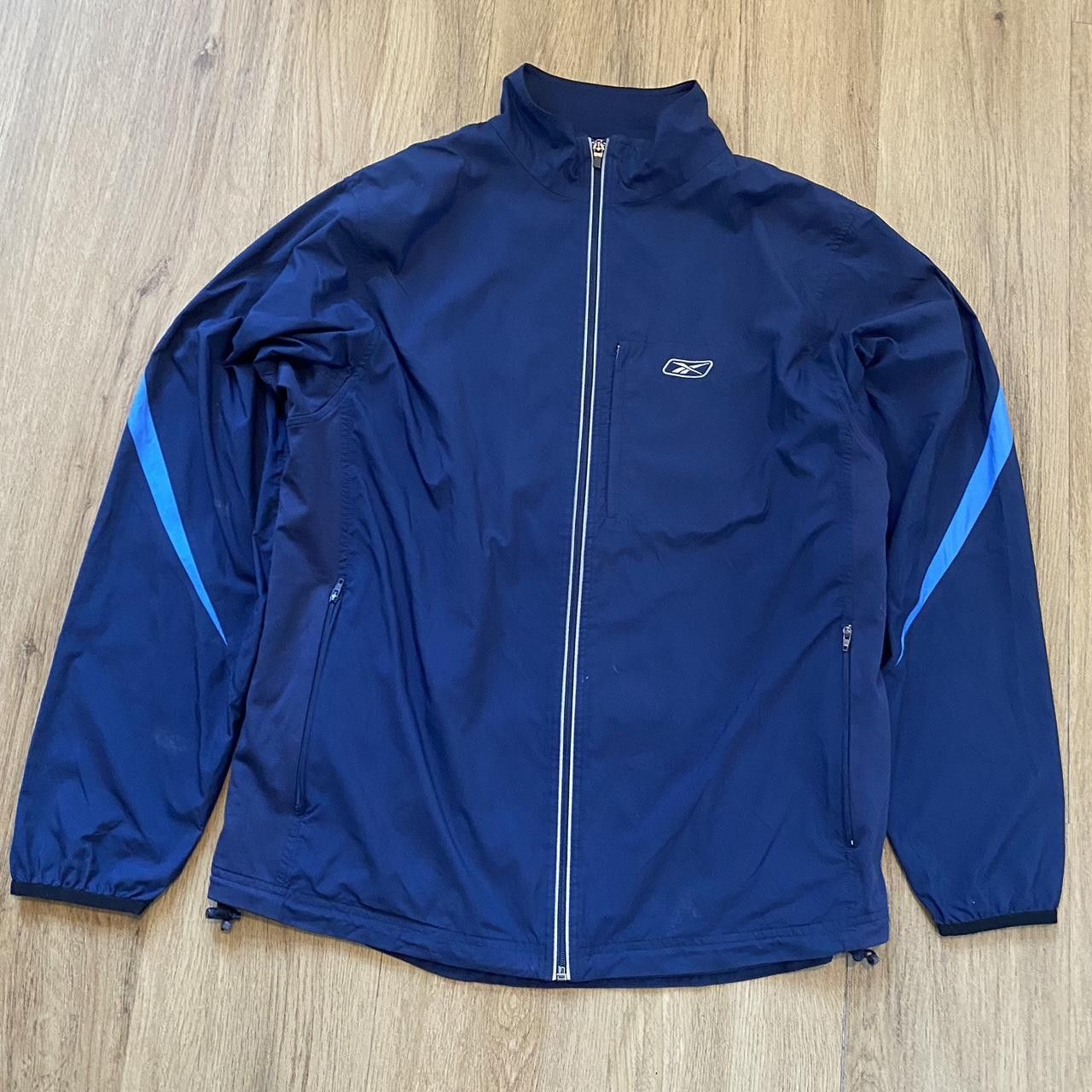 Reebok Navy blue Reebok windbreaker jacket #retro Vintage\ Size US L / EU 52-54 / 3 - 1 Thumbnail