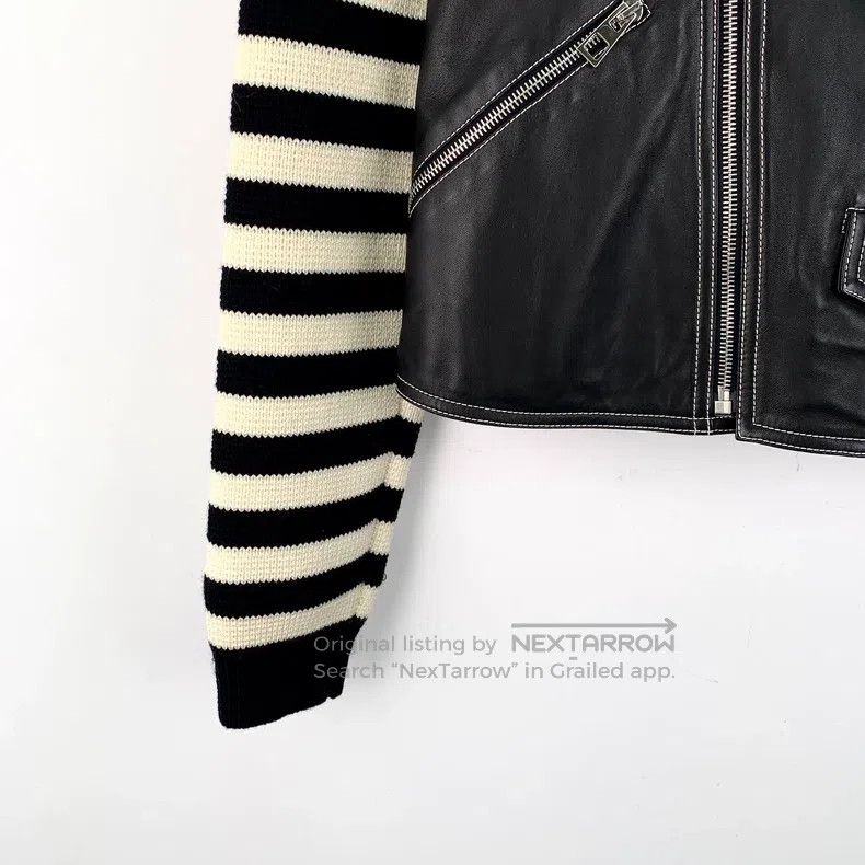 Loewe Loewe Multicolor Striped Lamb Leather Jacket Size XS / US 0-2 / IT 36-38 - 4 Thumbnail