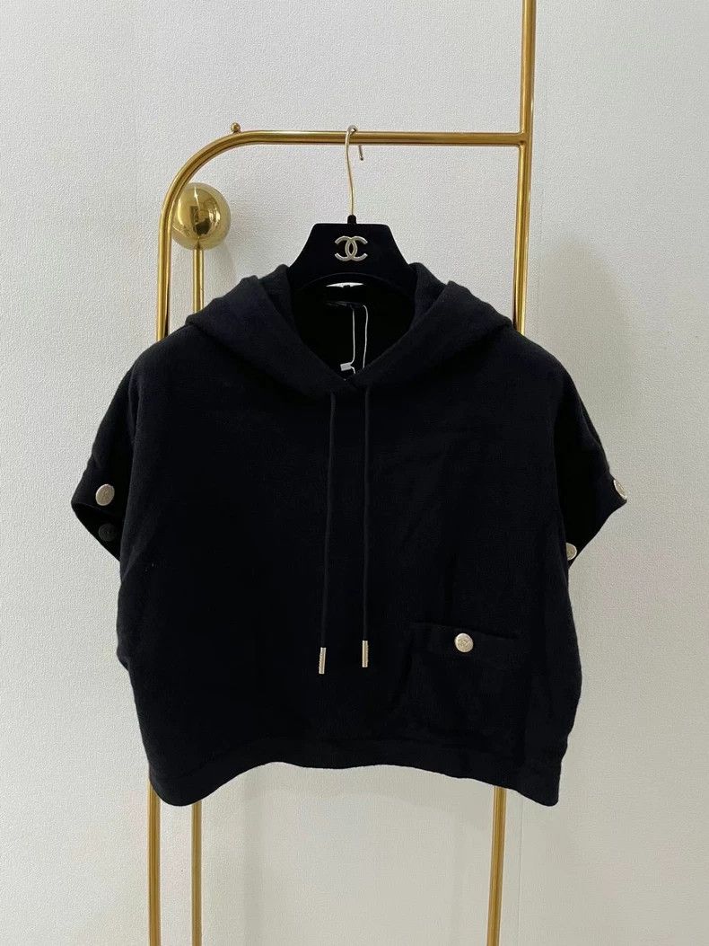 Chanel Chanel 22s black cashmere hooded knitwear coat Size XS / US 0-2 / IT 36-38 - 5 Thumbnail