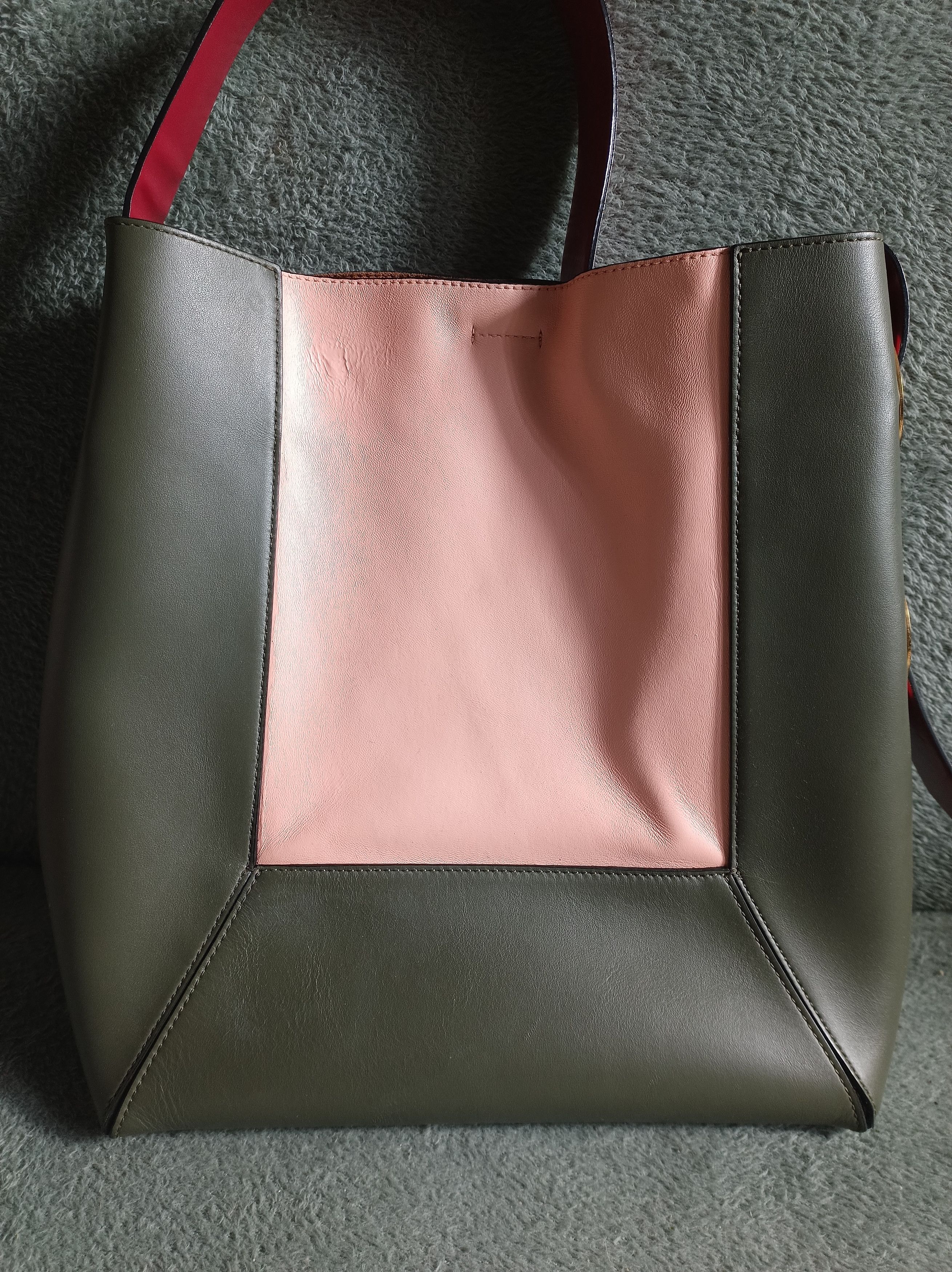 Marni MARNI Nemo Leather Color-block Tote Shoulder Bag Size ONE SIZE - 3 Thumbnail