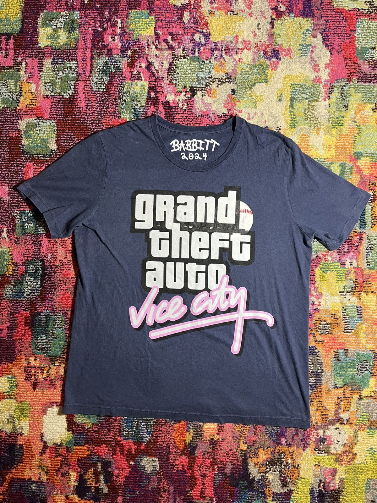 Asspizza × Rockstar Games Babbitt GTA Vice City XL Shirt Size US XL / EU 56 / 4 - 1 Thumbnail