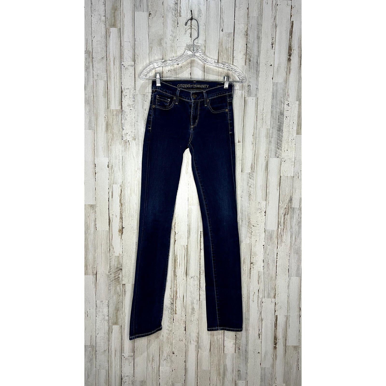 Citizens Of Humanity Citizens of Humanity Women's Mid Rise Straight Jeans Size 25 Size 25" / US 0 / IT 36 - 2 Thumbnail
