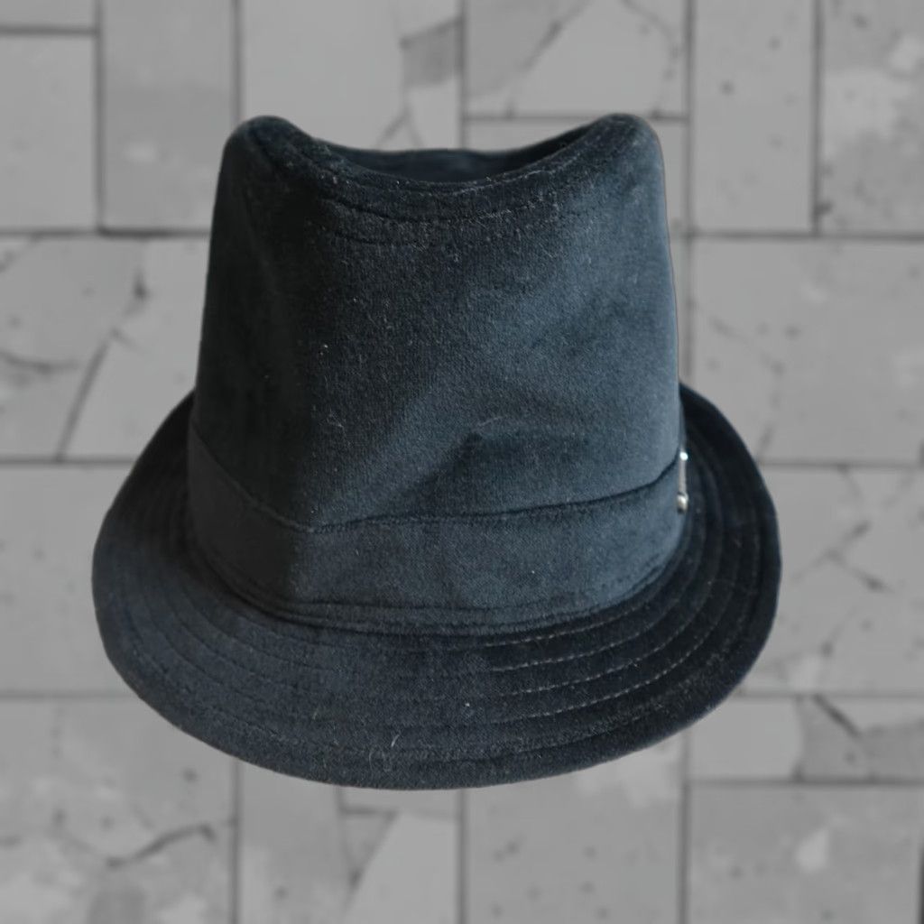 Harley Davidson Harley-Davidson Womens Hat Fedora Black Cotton Blend Velvet Embroidered Adjustable Medium Hat Accessories Womens Black Fedora Harley-Davidson Size ONE SIZE - 1 Thumbnail