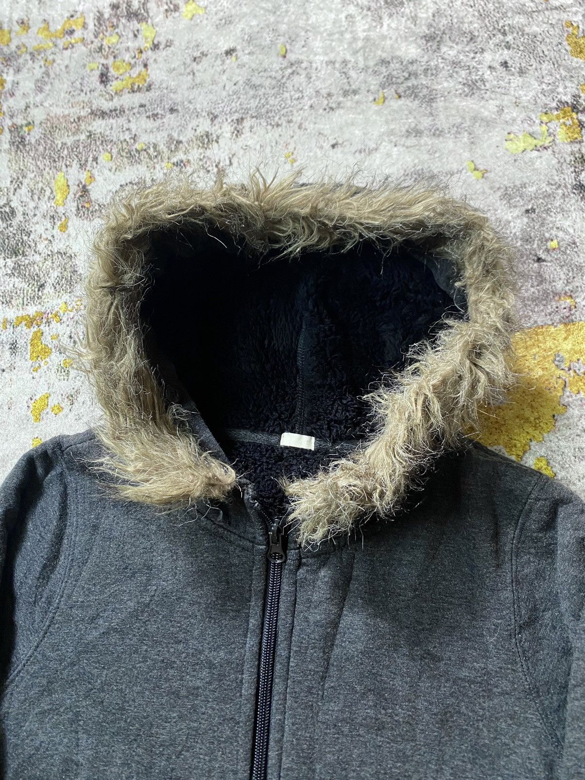 If Six Was Nine × Japanese Brand × Le Grande Bleu (L.G.B.) Japanes GU Sherpa Fur Hoodie ifsix Lgb Style Size US S / EU 44-46 / 1 - 2 Thumbnail