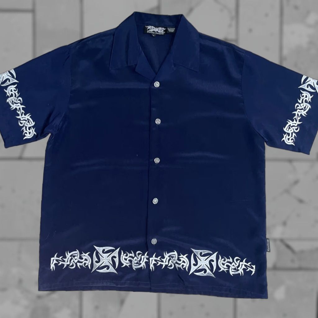 Vintage VINTAGE Dragonfly Blue Polo Shirt Mens Size L Sleeveless Embroidered Size US L / EU 52-54 / 3 - 1 Thumbnail